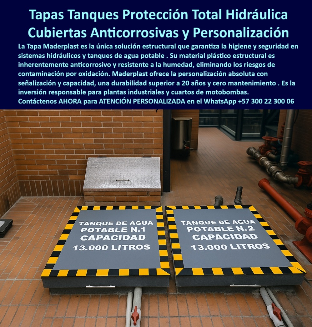 Tapa estructural reforzada cuartos de máquinas Maderplast Tapas Tanques Protección Total Hidráulica Maderplast: Adiós a la Corrosión y al Mantenimiento Cero Las Tapas Tanques Protección Total Hidráulica Maderplast representan la única solución estructural que garantiza la higiene y seguridad en sistemas hidráulicos y tanques de agua potable. La imagen muestra con claridad estas tapas estructurales motobombas de alta funcionalidad, instaladas en un ambiente crítico de planta industrial. El contraste es notorio: mientras las tapas metálicas tradicionales (visibles al fondo) son vulnerables a la oxidación, nuestras cubiertas anticorrosivas hidráulicas no metálicas ofrecen un entorno cero mantenimiento y una seguridad operativa superior. La Tapa Anticorrosiva: La Única Garantía de Higiene y Durabilidad El riesgo de contaminación por oxidación en los sistemas de agua potable es un punto de dolor inadmisible. ¿Cómo evitar la corrosión y contaminación por óxido en las tapas de tanques de agua potable en mi planta? La solución es abandonar los metales. El material plástico estructural de Maderplast es inherentemente anticorrosivo y totalmente resistente a la humedad, lo que elimina por completo el riesgo de oxidación, cumpliendo con las más estrictas normativas de salubridad. Nuestras tapas que no se oxidan son la inversión responsable para cuartos de motobombas y plantas industriales. El ingeniero de ventas comprende que se busca una solución que combine resistencia y permanencia. ¿Existen tapas resistentes a la humedad y químicos para plantas industriales que no se oxiden? Maderplast es el líder, ofreciendo losas no metálicas de humedad que garantizan una durabilidad 20 años sin fisuras ni degradación química. Las tapas plásticas estructurales son, además, cubiertas reforzadas cuartos máquinas diseñadas para soportar el tráfico pesado interno. Personalización Absoluta y Seguridad Operativa Inmediata La seguridad operativa y la trazabilidad son esenciales. La Tapa Maderplast ofrece una personalización absoluta con rotulación integrada y permanente. tapas personalizadas capacidad con bandas de advertencia de alta visibilidad (amarillo y negro) identifican con claridad el contenido y el volumen exacto de sus tanques de agua subterránea. ¿Cómo lograr señalización de seguridad y capacidad permanente en tapas de cuartos de motobombas industriales? Implementando el sistema de Maderplast. La rotulación permanente de estas tapas con señalización de seguridad asegura que la información crítica no se borre ni se degrade, a diferencia de la pintura superficial. Esto transforma el acceso a sus sistemas hidráulicos en un punto de control y seguridad. TESTIMONIO: ELIMINACIÓN TOTAL DEL ÓXIDO EN PLANTA DE ALIMENTOS "En la sala de bombeo principal de nuestra planta de alimentos, el Jefe de Mantenimiento Hidráulico, Carlos Duarte, luchaba contra el óxido. Las tapas metálicas de los tanques de reserva se corrían constantemente por la alta humedad, comprometiendo la higiene del agua potable y requiriendo pulido y repintado anual, con paradas de producción. La solución de Maderplast con sus Tapas Tanques Protección Total Hidráulica eliminó este problema de raíz. Su material plástico estructural es totalmente anticorrosivo y el rotulado personalizado de capacidad nos dio un control de trazabilidad y seguridad inmediata. Nos ahorramos miles en mantenimiento preventivo y ganamos la certeza de que la higiene de nuestros tanques está garantizada por más de dos décadas." Maderplast: Su Inversión Firme para la Protección Total de Activos Si se busca la inversión responsable para la protección total de tanques y la integridad estructural en ambientes húmedos, las tapas-tanques-anticorrosivas-agua-potable son la única elección lógica. Maderplast convierte sus ideas en piezas reales a medida. Nuestra señal de confianza incluye procesos industriales controlados y la capacidad de entregar cotización, planos/renders/prototipos y producción en serie. Actúa hoy mismo. Deje de gestionar la corrosión y el riesgo de contaminación. Contáctenos AHORA para ATENCIÓN PERSONALIZADA en el WhatsApp +57 300 22 300 06. Tome la decisión que asegurará la longevidad, la higiene y la seguridad de sus sistemas hidráulicos. 0 Tapa plástica estructural para cuartos de máquinas y motobombas anticorrosiva y duradera para uso industrial Tapa para plantas industriales cuartos de control y sistema hidráulico Tapas Tapa estructural reforzada cuartos de máquinas Maderplast 0 Tapa plástica estructural para cuartos de máquinas y motobombas anticorrosiva y duradera para uso industrial Tapa para plantas industriales cuartos de control y sistema hidráulico Tapas Tapas Tanques Protección Total Hidráulica Maderplast: Adiós a la Corrosión y al Mantenimiento Cero Las Tapas Tanques Protección Total Hidráulica Maderplast representan la única solución estructural que garantiza la higiene y seguridad en sistemas hidráulicos y tanques de agua potable. La imagen muestra con claridad estas tapas estructurales motobombas de alta funcionalidad, instaladas en un ambiente crítico de planta industrial. El contraste es notorio: mientras las tapas metálicas tradicionales (visibles al fondo) son vulnerables a la oxidación, nuestras cubiertas anticorrosivas hidráulicas no metálicas ofrecen un entorno cero mantenimiento y una seguridad operativa superior. La Tapa Anticorrosiva: La Única Garantía de Higiene y Durabilidad El riesgo de contaminación por oxidación en los sistemas de agua potable es un punto de dolor inadmisible. ¿Cómo evitar la corrosión y contaminación por óxido en las tapas de tanques de agua potable en mi planta? La solución es abandonar los metales. El material plástico estructural de Maderplast es inherentemente anticorrosivo y totalmente resistente a la humedad, lo que elimina por completo el riesgo de oxidación, cumpliendo con las más estrictas normativas de salubridad. Nuestras tapas que no se oxidan son la inversión responsable para cuartos de motobombas y plantas industriales. El ingeniero de ventas comprende que se busca una solución que combine resistencia y permanencia. ¿Existen tapas resistentes a la humedad y químicos para plantas industriales que no se oxiden? Maderplast es el líder, ofreciendo losas no metálicas de humedad que garantizan una durabilidad 20 años sin fisuras ni degradación química. Las tapas plásticas estructurales son, además, cubiertas reforzadas cuartos máquinas diseñadas para soportar el tráfico pesado interno. Personalización Absoluta y Seguridad Operativa Inmediata La seguridad operativa y la trazabilidad son esenciales. La Tapa Maderplast ofrece una personalización absoluta con rotulación integrada y permanente. tapas personalizadas capacidad con bandas de advertencia de alta visibilidad (amarillo y negro) identifican con claridad el contenido y el volumen exacto de sus tanques de agua subterránea. ¿Cómo lograr señalización de seguridad y capacidad permanente en tapas de cuartos de motobombas industriales? Implementando el sistema de Maderplast. La rotulación permanente de estas tapas con señalización de seguridad asegura que la información crítica no se borre ni se degrade, a diferencia de la pintura superficial. Esto transforma el acceso a sus sistemas hidráulicos en un punto de control y seguridad. TESTIMONIO: ELIMINACIÓN TOTAL DEL ÓXIDO EN PLANTA DE ALIMENTOS "En la sala de bombeo principal de nuestra planta de alimentos, el Jefe de Mantenimiento Hidráulico, Carlos Duarte, luchaba contra el óxido. Las tapas metálicas de los tanques de reserva se corrían constantemente por la alta humedad, comprometiendo la higiene del agua potable y requiriendo pulido y repintado anual, con paradas de producción. La solución de Maderplast con sus Tapas Tanques Protección Total Hidráulica eliminó este problema de raíz. Su material plástico estructural es totalmente anticorrosivo y el rotulado personalizado de capacidad nos dio un control de trazabilidad y seguridad inmediata. Nos ahorramos miles en mantenimiento preventivo y ganamos la certeza de que la higiene de nuestros tanques está garantizada por más de dos décadas." Maderplast: Su Inversión Firme para la Protección Total de Activos Si se busca la inversión responsable para la protección total de tanques y la integridad estructural en ambientes húmedos, las tapas-tanques-anticorrosivas-agua-potable son la única elección lógica. Maderplast convierte sus ideas en piezas reales a medida. Nuestra señal de confianza incluye procesos industriales controlados y la capacidad de entregar cotización, planos/renders/prototipos y producción en serie. Actúa hoy mismo. Deje de gestionar la corrosión y el riesgo de contaminación. Contáctenos AHORA para ATENCIÓN PERSONALIZADA en el WhatsApp +57 300 22 300 06. Tome la decisión que asegurará la longevidad, la higiene y la seguridad de sus sistemas hidráulicos.