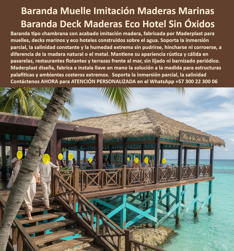 Baranda Madera Plástica Caribeña Rejas Chambranas Maderplast - Baranda Muelle Imitación Madera y Chambranas Caribeñas | Decks Marinos Maderplast La imagen muestra una hermosa baranda tipo chambrana en imitación madera instalada en un muelle y terraza sobre el agua en un eco-hotel caribeño. El diseño rústico con estructura robusta y acabado cálido permite vistas al mar turquesa mientras soporta el entorno marino extremo. Fabricadas por Maderplast en polímeros marinos de alta ingeniería, estas barandas mantienen la estética natural de la madera tradicional sin sus limitaciones. Propietarios de hoteles frente al mar, muelles y decks flotantes enfrentan la degradación constante por salinidad, humedad, sol y pudrición. Estas barandas ecohoteles y baranda muelle caribeño Maderplast resuelven ese problema de forma definitiva. Totalmente anticorrosivas, inmunes a inmersión parcial, salitre y rayos UV, mantienen su apariencia rústica y cálida durante décadas sin lijado, barnizado ni mantenimiento. Además de la durabilidad marina, estos sistemas entregan beneficios clave: fácil instalación en estructuras palafíticas, bajo peso, resistencia a impactos y diseños personalizados. Ideales para barandas islas y zonas costeras, decks marinos y chambranas típicas, combinan belleza caribeña con rendimiento técnico superior. Los desarrolladores de proyectos costeros saben que los materiales deben soportar el mar sin comprometer la experiencia del huésped. Mientras la madera natural o el metal generan costos ocultos y deterioro rápido, las barandas Maderplast ofrecen tranquilidad y estética perdurable. Las pruebas extremas de laboratorio del canal @maderplasSA y fichas técnicas completas respaldan su rendimiento en ambientes marinos agresivos. Para proyectos que requieren barandas muelles, decks marinos, chambranas caribeñas y soluciones en imitación madera resistentes a salinidad, Maderplast es la mejor opción que combina tradición y tecnología duradera. Asesoría Especializada Con Un Especialista De Maderplast, Atención Personalizada En Este Whatsapp 57+ 300 22 300 06 Barandas Eco Hoteles Frente Al Mar, Baranda Muelle Caribeño Imitación Madera Anticorrosiva, Barandas Islas Y Zonas Costeras, Barandas Muelles Y Decks Marinos, Rejas Chambranas tipicas Baranda Madera Plástica Caribeña Rejas Chambranas Maderplast Barandas Eco Hoteles Frente Al Mar Baranda Muelle Caribeño Imitación Madera Anticorrosiva Barandas Islas Y Zonas Costeras Barandas Muelles Y Decks Marinos Rejas Chambranas tipicas Baranda Muelle Imitación Madera y Chambranas Caribeñas | Decks Marinos Maderplast La imagen muestra una hermosa baranda tipo chambrana en imitación madera instalada en un muelle y terraza sobre el agua en un eco-hotel caribeño. El diseño rústico con estructura robusta y acabado cálido permite vistas al mar turquesa mientras soporta el entorno marino extremo. Fabricadas por Maderplast en polímeros marinos de alta ingeniería, estas barandas mantienen la estética natural de la madera tradicional sin sus limitaciones. Propietarios de hoteles frente al mar, muelles y decks flotantes enfrentan la degradación constante por salinidad, humedad, sol y pudrición. Estas barandas ecohoteles y baranda muelle caribeño Maderplast resuelven ese problema de forma definitiva. Totalmente anticorrosivas, inmunes a inmersión parcial, salitre y rayos UV, mantienen su apariencia rústica y cálida durante décadas sin lijado, barnizado ni mantenimiento. Además de la durabilidad marina, estos sistemas entregan beneficios clave: fácil instalación en estructuras palafíticas, bajo peso, resistencia a impactos y diseños personalizados. Ideales para barandas islas y zonas costeras, decks marinos y chambranas típicas, combinan belleza caribeña con rendimiento técnico superior. Los desarrolladores de proyectos costeros saben que los materiales deben soportar el mar sin comprometer la experiencia del huésped. Mientras la madera natural o el metal generan costos ocultos y deterioro rápido, las barandas Maderplast ofrecen tranquilidad y estética perdurable. Las pruebas extremas de laboratorio del canal @maderplasSA y fichas técnicas completas respaldan su rendimiento en ambientes marinos agresivos. Para proyectos que requieren barandas muelles, decks marinos, chambranas caribeñas y soluciones en imitación madera resistentes a salinidad, Maderplast es la mejor opción que combina tradición y tecnología duradera. Asesoría Especializada Con Un Especialista De Maderplast, Atención Personalizada En Este Whatsapp 57+ 300 22 300 06