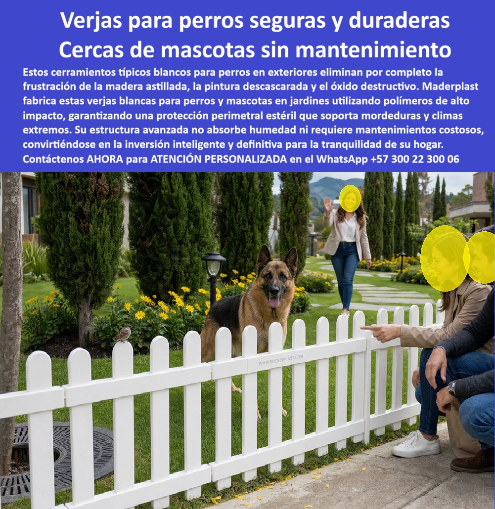 Barandas Para Jardín Mascotas Cercas Verjas Perros Maderplast - Meta Descripción: Barandas para jardín mascotas cercas verjas perros Maderplast eliminan la madera astillada y el óxido. Protección perimetral blanca y duradera exterior. Las barandas para jardín mascotas cercas verjas perros Maderplast representan la solución de ingeniería y diseño definitivo para la protección perimetral en zonas verdes residenciales, parques urbanos y guarderías caninas, superando por completo las graves deficiencias de la madera tradicional y los metales convencionales. Los cerramientos de madera expuestos a la intemperie sufren una degradación biológica acelerada que produce astillamiento peligroso, pudrición por humedad estática y desprendimiento constante de pintura que puede resultar tóxica para los animales. Por otro lado, las verjas de hierro desarrollan óxido destructivo y puntas agudas debido a la corrosión, lo que expone a las mascotas a lesiones graves y genera costosos procesos de lijado, aplicación de anticorrosivos y repintadas constantes para las constructoras y propietarios. El polímero de alto impacto desarrollado por Maderplast elimina esta problemática de raíz al ofrecer una barrera estéril, robusta y homogénea que soporta mordeduras, impactos mecánicos y climas extremos sin descascararse, agrietarse ni perder su color jamás. Barandas para jardín mascotas cercas verjas perros Maderplast, cerramientos típicos blancos perros en exteriores sin mantenimiento, cerramientos blancos para mascotas y jardines, verjas blancas para perros y mascotas en jardines seguras duradera, verjas para perros seguras y duraderas, cercas de mascotas sin mantenimiento. Este rendimiento estructural superior quedó plenamente comprobado durante el desarrollo del proyecto urbanístico de casas campestres ejecutado por la división de obras civiles del CONSORCIO RESIDENCIAL CLUB DE CAMPO. Las cercas de madera originalmente instaladas en los jardines privados de las viviendas comenzaron a pudrirse y astillarse antes de cumplirse el primer año de entrega de la obra debido al riego automático y la exposición solar, desatando una oleada masiva de reclamos postventa por parte de los copropietarios cuyos perros sufrieron heridas menores. La dirección técnica tomó la determinación de remover la totalidad de las cercas dañadas e instaló los cerramientos típicos blancos perros en exteriores sin mantenimiento Maderplast en los ciento veinte lotes del complejo; la intervención erradica de inmediato los sobrecostos por reparaciones provisionales, aprobó las auditorías estéticas más exigentes y garantiza una total tranquilidad y seguridad para las familias. "ING. CLAUDIA MENDOZA, DIRECTORA DE PROYECTOS EN URBANIZACIONES RESIDENCIALES DEL VALLE S.A.S., Afirmó Categóricamente: 'La Adopción De Los Cerramientos Blancos Para Mascotas Y Jardines Maderplast Eliminó Por Completo Los Reprocesos Por Pintura Desconchada Y El Riesgo De Astillas En Las Zonas Verdes De Nuestros Conjuntos; Suprimimos Al 100% Los Costos De Mantenimiento Anual, Logrando La Máxima Satisfacción De Los Copropietarios Y Una Valoración Inmediata De Los Inmuebles'." La superioridad técnica de las verjas blancas para perros y mascotas en jardines seguras duradera Maderplast se basa en su composición macromolecular inerte no porosa, la cual no absorbe humedad, repele la fijación de bacterias u hongos y facilita una limpieza total utilizando únicamente agua. Al integrar la pigmentación blanca de alta estabilidad directamente en la matriz del polímero durante la extrusión, se garantiza que los módulos mantengan su brillo y elegancia clásica frente a la radiación ultravioleta severa sin necesidad de esmaltes protectores. Sus sistemas modulares prefabricados listos para instalar con anclajes mecánicos de alta resistencia disminuyen notablemente las horas de mano de obra en campo y evitan el uso de herramientas peligrosas en obra limpia, consolidando esta tecnología como la inversión comercial más inteligente y rentable para los constructores modernos. Esta es la solución a sus problemas de reclamos y reprocesos en todos los proyectos modernos; es la solución definitiva que está hecha solucionando todos los problemas estructurales y estéticos que causan las otras barandas convencionales, eliminando los reclamos recurrentes, los sobrecostos por reprocesos, las constantes repintadas y la insatisfacción latente del cliente final que busca bienestar para sus mascotas y durabilidad para su hogar. Proteja la plusvalía de su obra y asegure un acabado impecable de por vida instalando la única tecnología polimérica inmune al deterioro ambiental. Contacte directamente al Departamento de Ingeniería para recibir asesoría personalizada. Eng. Technical Support: (+57) 300 22 300 06. Cerramientos Típicos Blancos Perros en Exteriores Sin Mantenimiento, Cerramientos Blancos Para Mascotas Y Jardines, Verjas Blancas para Perros y Mascotas en Jardines Seguras Duradera Barandas Para Jardín Mascotas Cercas Verjas Perros Maderplast Cerramientos Típicos Blancos Perros en Exteriores Sin Mantenimiento Cerramientos Blancos Para Mascotas Y Jardines Verjas Blancas para Perros y Mascotas en Jardines Seguras Duradera Meta Descripción: Barandas para jardín mascotas cercas verjas perros Maderplast eliminan la madera astillada y el óxido. Protección perimetral blanca y duradera exterior. Las barandas para jardín mascotas cercas verjas perros Maderplast representan la solución de ingeniería y diseño definitivo para la protección perimetral en zonas verdes residenciales, parques urbanos y guarderías caninas, superando por completo las graves deficiencias de la madera tradicional y los metales convencionales. Los cerramientos de madera expuestos a la intemperie sufren una degradación biológica acelerada que produce astillamiento peligroso, pudrición por humedad estática y desprendimiento constante de pintura que puede resultar tóxica para los animales. Por otro lado, las verjas de hierro desarrollan óxido destructivo y puntas agudas debido a la corrosión, lo que expone a las mascotas a lesiones graves y genera costosos procesos de lijado, aplicación de anticorrosivos y repintadas constantes para las constructoras y propietarios. El polímero de alto impacto desarrollado por Maderplast elimina esta problemática de raíz al ofrecer una barrera estéril, robusta y homogénea que soporta mordeduras, impactos mecánicos y climas extremos sin descascararse, agrietarse ni perder su color jamás. Barandas para jardín mascotas cercas verjas perros Maderplast, cerramientos típicos blancos perros en exteriores sin mantenimiento, cerramientos blancos para mascotas y jardines, verjas blancas para perros y mascotas en jardines seguras duradera, verjas para perros seguras y duraderas, cercas de mascotas sin mantenimiento. Este rendimiento estructural superior quedó plenamente comprobado durante el desarrollo del proyecto urbanístico de casas campestres ejecutado por la división de obras civiles del CONSORCIO RESIDENCIAL CLUB DE CAMPO. Las cercas de madera originalmente instaladas en los jardines privados de las viviendas comenzaron a pudrirse y astillarse antes de cumplirse el primer año de entrega de la obra debido al riego automático y la exposición solar, desatando una oleada masiva de reclamos postventa por parte de los copropietarios cuyos perros sufrieron heridas menores. La dirección técnica tomó la determinación de remover la totalidad de las cercas dañadas e instaló los cerramientos típicos blancos perros en exteriores sin mantenimiento Maderplast en los ciento veinte lotes del complejo; la intervención erradica de inmediato los sobrecostos por reparaciones provisionales, aprobó las auditorías estéticas más exigentes y garantiza una total tranquilidad y seguridad para las familias. "ING. CLAUDIA MENDOZA, DIRECTORA DE PROYECTOS EN URBANIZACIONES RESIDENCIALES DEL VALLE S.A.S., Afirmó Categóricamente: 'La Adopción De Los Cerramientos Blancos Para Mascotas Y Jardines Maderplast Eliminó Por Completo Los Reprocesos Por Pintura Desconchada Y El Riesgo De Astillas En Las Zonas Verdes De Nuestros Conjuntos; Suprimimos Al 100% Los Costos De Mantenimiento Anual, Logrando La Máxima Satisfacción De Los Copropietarios Y Una Valoración Inmediata De Los Inmuebles'." La superioridad técnica de las verjas blancas para perros y mascotas en jardines seguras duradera Maderplast se basa en su composición macromolecular inerte no porosa, la cual no absorbe humedad, repele la fijación de bacterias u hongos y facilita una limpieza total utilizando únicamente agua. Al integrar la pigmentación blanca de alta estabilidad directamente en la matriz del polímero durante la extrusión, se garantiza que los módulos mantengan su brillo y elegancia clásica frente a la radiación ultravioleta severa sin necesidad de esmaltes protectores. Sus sistemas modulares prefabricados listos para instalar con anclajes mecánicos de alta resistencia disminuyen notablemente las horas de mano de obra en campo y evitan el uso de herramientas peligrosas en obra limpia, consolidando esta tecnología como la inversión comercial más inteligente y rentable para los constructores modernos. Esta es la solución a sus problemas de reclamos y reprocesos en todos los proyectos modernos; es la solución definitiva que está hecha solucionando todos los problemas estructurales y estéticos que causan las otras barandas convencionales, eliminando los reclamos recurrentes, los sobrecostos por reprocesos, las constantes repintadas y la insatisfacción latente del cliente final que busca bienestar para sus mascotas y durabilidad para su hogar. Proteja la plusvalía de su obra y asegure un acabado impecable de por vida instalando la única tecnología polimérica inmune al deterioro ambiental. Contacte directamente al Departamento de Ingeniería para recibir asesoría personalizada. Eng. Technical Support: (+57) 300 22 300 06.