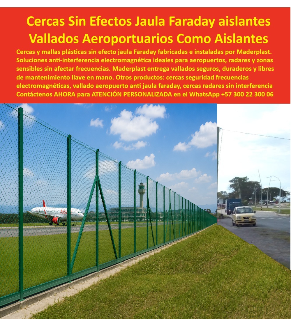 Cercas Sin Efecto Jaula Faraday Frecuencias Electromagnéticas Maderplast - Meta Descripción: Cercas sin efecto jaula Faraday frecuencias electromagnéticas Maderplast anulan la interferencia en radares y pistas. Seguridad aeroportuaria no metálica. Las cercas sin efecto jaula Faraday frecuencias electromagnéticas Maderplast constituyen la solución de ingeniería de vanguardia indispensable para el cerramiento perimetral de instalaciones críticas de alta precisión, anulando de forma definitiva los riesgos tecnológicos causados por los materiales conductivos tradicionales. Las mallas de acero galvanizado u otros metales actúan físicamente como pantallas electromagnéticas que bloquean, distorsionan o rebotan las señales de radiofrecuencia, microondas y sistemas de posicionamiento global. En zonas de alta sensibilidad como aeropuertos, torres de control, estaciones meteorológicas y bases de radares, este fenómeno genera puntos ciegos operativos, lecturas erróneas de los instrumentos de navegación y constantes procesos técnicos de calibración de sistemas. Al emplear polímeros compuestos pesados completamente dieléctricos, Maderplast proporciona un aislamiento estructural absoluto que es 100% transparente al espectro electromagnético, garantizando la total integridad de las telecomunicaciones aéreas sin comprometer los niveles de seguridad física y resistencia mecánica que exige la normativa internacional. Cercas sin efecto jaula Faraday frecuencias electromagnéticas Maderplast, cerca aeroportuaria aislante frecuencias sin interferencia, vallado aeropuerto plástico anti interferencia electromagnética, mallas de seguridad radares libres de Faraday, cercas sin efectos jaula Faraday aislantes, vallados aeroportuarios como aislantes, cercas radares sin interferencia. Esta eficiencia tecnológica fue validada con éxito contundente durante la adecuación de las zonas de aproximación técnica y seguridad de pistas en el terminal de carga aérea administrado por el CONSORCIO AEROPORTUARIO INTERNACIONAL DEL NORTE. Las vallas metálicas eslabonadas originales generaban una distorsión armónica constante en las bandas de frecuencia de los equipos de guía en tierra, provocando alertas falsas en los sistemas de telemetría y obligando al operador a detener maniobras de mantenimiento electrónico imprevistas, lo que derivó en graves pérdidas financieras por retrasos logísticos y reclamaciones de las aerolíneas. La dirección de infraestructura sustituyó la totalidad del vallado perimetral por la cerca aeroportuaria aislante frecuencias sin interferencia Maderplast; tras la instalación, la transparencia radioeléctrica fue óptima desde el primer segundo, erradicando los procesos operativos por fallas de señal y suprimiendo para siempre los costos de mantenimiento preventivo contra la corrosión salina en la zona de hangares. "ING. CARLOS MENDOZA, DIRECTOR DE TELECOMUNICACIONES Y NAVEGACIÓN AÉREA EN AEROPUERTOS PREMIUM S.A., Afirmó De Manera Contundente: 'La Instalación De Los Vallados Aeroportuarios Como Aislantes Maderplast Eliminó De Forma Inmediata Los Errores En Los Radares De Aproximación Secundarios; Suprimimos Al 100% Los Reprocesos Por Recalibración Operativa Y Los Costos De Manutención Por Óxido, Logrando Un Entorno Libre De Metal Totalmente Seguro Que Garantiza La Satisfacción De Las Compañías Aéreas'." La superioridad técnica del vallado aeropuerto plástico anti interferencia electromagnética Maderplast se fundamenta en su composición macromolecular inerte de alta densidad, la cual no absorbe humedad ni es afectada por la radiación ultravioleta extrema, los combustibles de aviación o los agentes químicos de limpieza industrial. Al carecer de postes, mallas o herrajes metálicos, el sistema elimina la necesidad de realizar puestas a tierra eléctricas de protección en el perímetro, reduciendo de forma significativa los costos de mano de obra y agilizando el ensamble en campo gracias a acoples mecánicos de alta precisión listos para instalar. Esta tecnología polimérica representa la inversión más rentable para los especificadores de proyectos aeroportuarios modernos, ya que optimiza el desempeño tecnológico de los sistemas de telecomunicación y elimina la insatisfacción del usuario final al garantizar costo operativo cero durante toda su vida útil. Esta es la solución a sus problemas de reclamos y reprocesos en todos los proyectos modernos; es la solución definitiva que está hecha solucionando todos los problemas que causan las otras barandas y cercas tradicionales, eliminando los reclamos recurrentes, los sobrecostos por reprocesos, las constantes repintadas y la insatisfacción del cliente final que busca la máxima fiabilidad operativa. Proteja los sistemas de navegación y asegure la transparencia electromagnética de su infraestructura con la tecnología polimérica pesada líder del mercado. Contacte directamente al Departamento de Ingeniería para recibir asesoría personalizada. Eng. Technical Support: (+57) 300 22 300 06. Cerca Aeroportuaria Aislante Frecuencias Sin Interferencia, Vallado Aeropuerto Plástico Anti Interferencia Electromagnética, Mallas de seguridad radares libres de Faraday Cercas Sin Efecto Jaula Faraday Frecuencias Electromagnéticas Maderplast Cerca Aeroportuaria Aislante Frecuencias Sin Interferencia Vallado Aeropuerto Plástico Anti Interferencia Electromagnética Mallas de seguridad radares libres de Faraday Meta Descripción: Cercas sin efecto jaula Faraday frecuencias electromagnéticas Maderplast anulan la interferencia en radares y pistas. Seguridad aeroportuaria no metálica. Las cercas sin efecto jaula Faraday frecuencias electromagnéticas Maderplast constituyen la solución de ingeniería de vanguardia indispensable para el cerramiento perimetral de instalaciones críticas de alta precisión, anulando de forma definitiva los riesgos tecnológicos causados por los materiales conductivos tradicionales. Las mallas de acero galvanizado u otros metales actúan físicamente como pantallas electromagnéticas que bloquean, distorsionan o rebotan las señales de radiofrecuencia, microondas y sistemas de posicionamiento global. En zonas de alta sensibilidad como aeropuertos, torres de control, estaciones meteorológicas y bases de radares, este fenómeno genera puntos ciegos operativos, lecturas erróneas de los instrumentos de navegación y constantes procesos técnicos de calibración de sistemas. Al emplear polímeros compuestos pesados completamente dieléctricos, Maderplast proporciona un aislamiento estructural absoluto que es 100% transparente al espectro electromagnético, garantizando la total integridad de las telecomunicaciones aéreas sin comprometer los niveles de seguridad física y resistencia mecánica que exige la normativa internacional. Cercas sin efecto jaula Faraday frecuencias electromagnéticas Maderplast, cerca aeroportuaria aislante frecuencias sin interferencia, vallado aeropuerto plástico anti interferencia electromagnética, mallas de seguridad radares libres de Faraday, cercas sin efectos jaula Faraday aislantes, vallados aeroportuarios como aislantes, cercas radares sin interferencia. Esta eficiencia tecnológica fue validada con éxito contundente durante la adecuación de las zonas de aproximación técnica y seguridad de pistas en el terminal de carga aérea administrado por el CONSORCIO AEROPORTUARIO INTERNACIONAL DEL NORTE. Las vallas metálicas eslabonadas originales generaban una distorsión armónica constante en las bandas de frecuencia de los equipos de guía en tierra, provocando alertas falsas en los sistemas de telemetría y obligando al operador a detener maniobras de mantenimiento electrónico imprevistas, lo que derivó en graves pérdidas financieras por retrasos logísticos y reclamaciones de las aerolíneas. La dirección de infraestructura sustituyó la totalidad del vallado perimetral por la cerca aeroportuaria aislante frecuencias sin interferencia Maderplast; tras la instalación, la transparencia radioeléctrica fue óptima desde el primer segundo, erradicando los procesos operativos por fallas de señal y suprimiendo para siempre los costos de mantenimiento preventivo contra la corrosión salina en la zona de hangares. "ING. CARLOS MENDOZA, DIRECTOR DE TELECOMUNICACIONES Y NAVEGACIÓN AÉREA EN AEROPUERTOS PREMIUM S.A., Afirmó De Manera Contundente: 'La Instalación De Los Vallados Aeroportuarios Como Aislantes Maderplast Eliminó De Forma Inmediata Los Errores En Los Radares De Aproximación Secundarios; Suprimimos Al 100% Los Reprocesos Por Recalibración Operativa Y Los Costos De Manutención Por Óxido, Logrando Un Entorno Libre De Metal Totalmente Seguro Que Garantiza La Satisfacción De Las Compañías Aéreas'." La superioridad técnica del vallado aeropuerto plástico anti interferencia electromagnética Maderplast se fundamenta en su composición macromolecular inerte de alta densidad, la cual no absorbe humedad ni es afectada por la radiación ultravioleta extrema, los combustibles de aviación o los agentes químicos de limpieza industrial. Al carecer de postes, mallas o herrajes metálicos, el sistema elimina la necesidad de realizar puestas a tierra eléctricas de protección en el perímetro, reduciendo de forma significativa los costos de mano de obra y agilizando el ensamble en campo gracias a acoples mecánicos de alta precisión listos para instalar. Esta tecnología polimérica representa la inversión más rentable para los especificadores de proyectos aeroportuarios modernos, ya que optimiza el desempeño tecnológico de los sistemas de telecomunicación y elimina la insatisfacción del usuario final al garantizar costo operativo cero durante toda su vida útil. Esta es la solución a sus problemas de reclamos y reprocesos en todos los proyectos modernos; es la solución definitiva que está hecha solucionando todos los problemas que causan las otras barandas y cercas tradicionales, eliminando los reclamos recurrentes, los sobrecostos por reprocesos, las constantes repintadas y la insatisfacción del cliente final que busca la máxima fiabilidad operativa. Proteja los sistemas de navegación y asegure la transparencia electromagnética de su infraestructura con la tecnología polimérica pesada líder del mercado. Contacte directamente al Departamento de Ingeniería para recibir asesoría personalizada. Eng. Technical Support: (+57) 300 22 300 06.