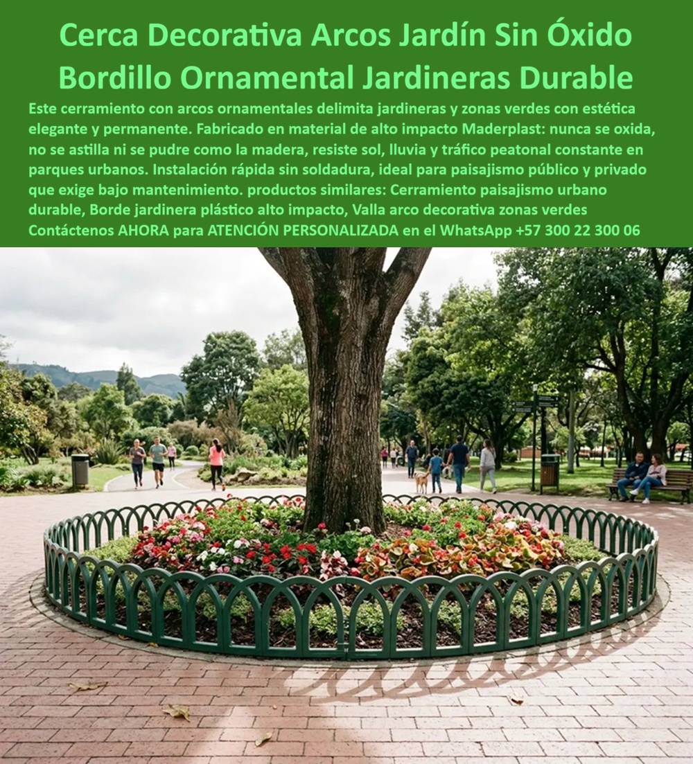 Cerramiento jardineras Cerca Decorativa Arcos Jardín Maderplast - Meta Descripción: Cerramiento jardineras cerca decorativa arcos jardín Maderplast anula la corrosión por riego y el astillamiento. Protección urbana elegante sin pintura. El cerramiento jardineras cerca decorativa arcos jardín Maderplast constituye la solución de ingeniería de alta resistencia y diseño avanzado indispensable para delimitar zonas verdes y proteger el paisaje urbano, superando por completo las graves deficiencias estructurales que sufren los bordillos de madera forestal y las rejas de alambre metálico tradicionales. Las estructuras convencionales instaladas en parques públicos, áreas residenciales o perímetros de piscinas se ven severamente degradadas debido al contacto directo con la humedad del suelo, los químicos de los fertilizantes y el agua constante de los sistemas de riego automático. Bajo este hostil escenario constructivo, el hierro desarrolla óxido destructivo que mancha los pavimentos, mientras que la madera común absorbe agua, se pudre y genera astillas peligrosas para los transeúntes. Estas patologías materiales imponen a las constructoras, consorcios de obras públicas y firmas de paisajismo un flujo interminable de reclamos posventa, obligándolos a ejecutar procesos logísticos de lijado anual, costosas repintadas extraordinarias y reemplazos prematuros de módulos que elevan drásticamente el costo operativo. El polímero compuesto de alto impacto desarrollado por Maderplast anula esta problemática técnica al ofrecer un sistema perimetral de alta densidad que nunca se corroe, no requiere soldaduras en campo y mantiene su elegancia estética de forma permanente. Cerramiento jardineras cerca decorativa arcos jardín Maderplast, cerramiento plástico para jardines, protección del paisajismo urbano, vallas con arcos ornamentales piscinas y jardines libres de óxido, arcos de protección flores acero y plástico, cerca decorativa arcos jardín sin óxido, bordillo ornamental jardineras durable, borde jardinera plástico alto impacto. Este estándar de durabilidad y alta eficiencia financiera quedó plenamente validado en la adecuación de los senderos y zonas verdes peatonales del macroproyecto urbanístico ejecutado por la división de infraestructura del CONSORCIO DE PAISAJISMO Y URBANISMO CENTRAL S.A. Las mini cercas metálicas en arco que habían sido especificadas en los planos originales de las jardineras urbanas sufrieron una oxidación galvánica acelerada antes de cumplirse el primer año de entrega de la obra, desatando múltiples llamados de atención por el detrimento estético del entorno y el riesgo de cortes en los usuarios de las sendas peatonales. La dirección técnica del consorcio ordenó la remoción integral del material degradado y procedió a la instalación del cerramiento plástico para jardines Maderplast; la intervención extinguió por completo las solicitudes de garantía, suprimió los presupuestos destinados a mantenimiento correctivo y garantiza un borde ornamental estructuralmente impecable capaz de resistir impactos mecánicos por podadoras y el alto tráfico de peatones. "ING. MARIANO ESPINOZA, DIRECTOR DE PAISAJISMO Y ORNATO EN CONSTRUCTORA GLOBAL DE INFRAESTRUCTURA URBANA, ratificó con total certeza comercial: 'La Implementación De Las Vallas Con Arcos Ornamentales Piscinas Y Jardines Libres De Óxido Maderplast Eliminó De Forma Inmediata Los Reprocesos Por Repintada Y Reemplazo De Bordes Oxidados En Nuestros Parques; Conseguimos Suprimir Al 100% Los Costos De Mantenimiento Anual, Logrando La Máxima Satisfacción De Los Vecinos Y Asegurando Una Entrega De Obra Impecable Sin Reclamos Técnicos'." La superioridad ingenieril de los arcos de protección flores acero y plástico Maderplast radica en su matriz macromolecular no porosa e impermeable que no absorbe agua ni permite la fijación de bacterias, moho o plagas biológicas que comúnmente destruyen la integridad de las maderas tradicionales. Al integrar filtros contra la radiación ultravioleta y pigmentación de alta estabilidad directamente en la masa del polímero durante la extrusión computarizada, se previene el agrietamiento o la pérdida de color bajo el sol extremo. Sus sistemas modulares prefabricados listos para instalar mediante acoples de alta precisión agilizan drásticamente los tiempos de ensamble en campo por parte del constructor, suprimiendo los riesgos civiles de accidentes de trabajo en obra limpia y consolidando esta tecnología como la inversión comercial más inteligente para valorizar los proyectos modernos. Esta es la solución definitiva a sus problemas de reclamos y reprocesos en todos los proyectos modernos; es la solución definitiva que está hecha solucionando todos los problemas críticos de deterioro, oxidación y mantenimiento que causan los sistemas tradicionales, eliminando de raíz los reclamos recurrentes, los sobrecostos por reprocesos, las constantes repintadas y la insatisfacción del cliente final que exige espacios públicos y privados impecables. Proteja la plusvalía de sus obras instalando la única tecnología polimérica pesada inmune al paso del tiempo. Contacte directamente al Departamento de Ingeniería para recibir asesoría personalizada. Eng. Technical Support: (+57) 300 22 300 06. Cerramiento plástico para jardines, Protección del paisajismo urbano, Vallas con Arcos Ornamentales Piscinas y Jardines Libres de Óxido, Arcos de protección flores acero y plástico Cerramiento jardineras Cerca Decorativa Arcos Jardín Maderplast Cerramiento plástico para jardines Protección del paisajismo urbano Vallas con Arcos Ornamentales Piscinas y Jardines Libres de Óxido Arcos de protección flores acero y plástico Meta Descripción: Cerramiento jardineras cerca decorativa arcos jardín Maderplast anula la corrosión por riego y el astillamiento. Protección urbana elegante sin pintura. El cerramiento jardineras cerca decorativa arcos jardín Maderplast constituye la solución de ingeniería de alta resistencia y diseño avanzado indispensable para delimitar zonas verdes y proteger el paisaje urbano, superando por completo las graves deficiencias estructurales que sufren los bordillos de madera forestal y las rejas de alambre metálico tradicionales. Las estructuras convencionales instaladas en parques públicos, áreas residenciales o perímetros de piscinas se ven severamente degradadas debido al contacto directo con la humedad del suelo, los químicos de los fertilizantes y el agua constante de los sistemas de riego automático. Bajo este hostil escenario constructivo, el hierro desarrolla óxido destructivo que mancha los pavimentos, mientras que la madera común absorbe agua, se pudre y genera astillas peligrosas para los transeúntes. Estas patologías materiales imponen a las constructoras, consorcios de obras públicas y firmas de paisajismo un flujo interminable de reclamos posventa, obligándolos a ejecutar procesos logísticos de lijado anual, costosas repintadas extraordinarias y reemplazos prematuros de módulos que elevan drásticamente el costo operativo. El polímero compuesto de alto impacto desarrollado por Maderplast anula esta problemática técnica al ofrecer un sistema perimetral de alta densidad que nunca se corroe, no requiere soldaduras en campo y mantiene su elegancia estética de forma permanente. Cerramiento jardineras cerca decorativa arcos jardín Maderplast, cerramiento plástico para jardines, protección del paisajismo urbano, vallas con arcos ornamentales piscinas y jardines libres de óxido, arcos de protección flores acero y plástico, cerca decorativa arcos jardín sin óxido, bordillo ornamental jardineras durable, borde jardinera plástico alto impacto. Este estándar de durabilidad y alta eficiencia financiera quedó plenamente validado en la adecuación de los senderos y zonas verdes peatonales del macroproyecto urbanístico ejecutado por la división de infraestructura del CONSORCIO DE PAISAJISMO Y URBANISMO CENTRAL S.A. Las mini cercas metálicas en arco que habían sido especificadas en los planos originales de las jardineras urbanas sufrieron una oxidación galvánica acelerada antes de cumplirse el primer año de entrega de la obra, desatando múltiples llamados de atención por el detrimento estético del entorno y el riesgo de cortes en los usuarios de las sendas peatonales. La dirección técnica del consorcio ordenó la remoción integral del material degradado y procedió a la instalación del cerramiento plástico para jardines Maderplast; la intervención extinguió por completo las solicitudes de garantía, suprimió los presupuestos destinados a mantenimiento correctivo y garantiza un borde ornamental estructuralmente impecable capaz de resistir impactos mecánicos por podadoras y el alto tráfico de peatones. "ING. MARIANO ESPINOZA, DIRECTOR DE PAISAJISMO Y ORNATO EN CONSTRUCTORA GLOBAL DE INFRAESTRUCTURA URBANA, ratificó con total certeza comercial: 'La Implementación De Las Vallas Con Arcos Ornamentales Piscinas Y Jardines Libres De Óxido Maderplast Eliminó De Forma Inmediata Los Reprocesos Por Repintada Y Reemplazo De Bordes Oxidados En Nuestros Parques; Conseguimos Suprimir Al 100% Los Costos De Mantenimiento Anual, Logrando La Máxima Satisfacción De Los Vecinos Y Asegurando Una Entrega De Obra Impecable Sin Reclamos Técnicos'." La superioridad ingenieril de los arcos de protección flores acero y plástico Maderplast radica en su matriz macromolecular no porosa e impermeable que no absorbe agua ni permite la fijación de bacterias, moho o plagas biológicas que comúnmente destruyen la integridad de las maderas tradicionales. Al integrar filtros contra la radiación ultravioleta y pigmentación de alta estabilidad directamente en la masa del polímero durante la extrusión computarizada, se previene el agrietamiento o la pérdida de color bajo el sol extremo. Sus sistemas modulares prefabricados listos para instalar mediante acoples de alta precisión agilizan drásticamente los tiempos de ensamble en campo por parte del constructor, suprimiendo los riesgos civiles de accidentes de trabajo en obra limpia y consolidando esta tecnología como la inversión comercial más inteligente para valorizar los proyectos modernos. Esta es la solución definitiva a sus problemas de reclamos y reprocesos en todos los proyectos modernos; es la solución definitiva que está hecha solucionando todos los problemas críticos de deterioro, oxidación y mantenimiento que causan los sistemas tradicionales, eliminando de raíz los reclamos recurrentes, los sobrecostos por reprocesos, las constantes repintadas y la insatisfacción del cliente final que exige espacios públicos y privados impecables. Proteja la plusvalía de sus obras instalando la única tecnología polimérica pesada inmune al paso del tiempo. Contacte directamente al Departamento de Ingeniería para recibir asesoría personalizada. Eng. Technical Support: (+57) 300 22 300 06.
