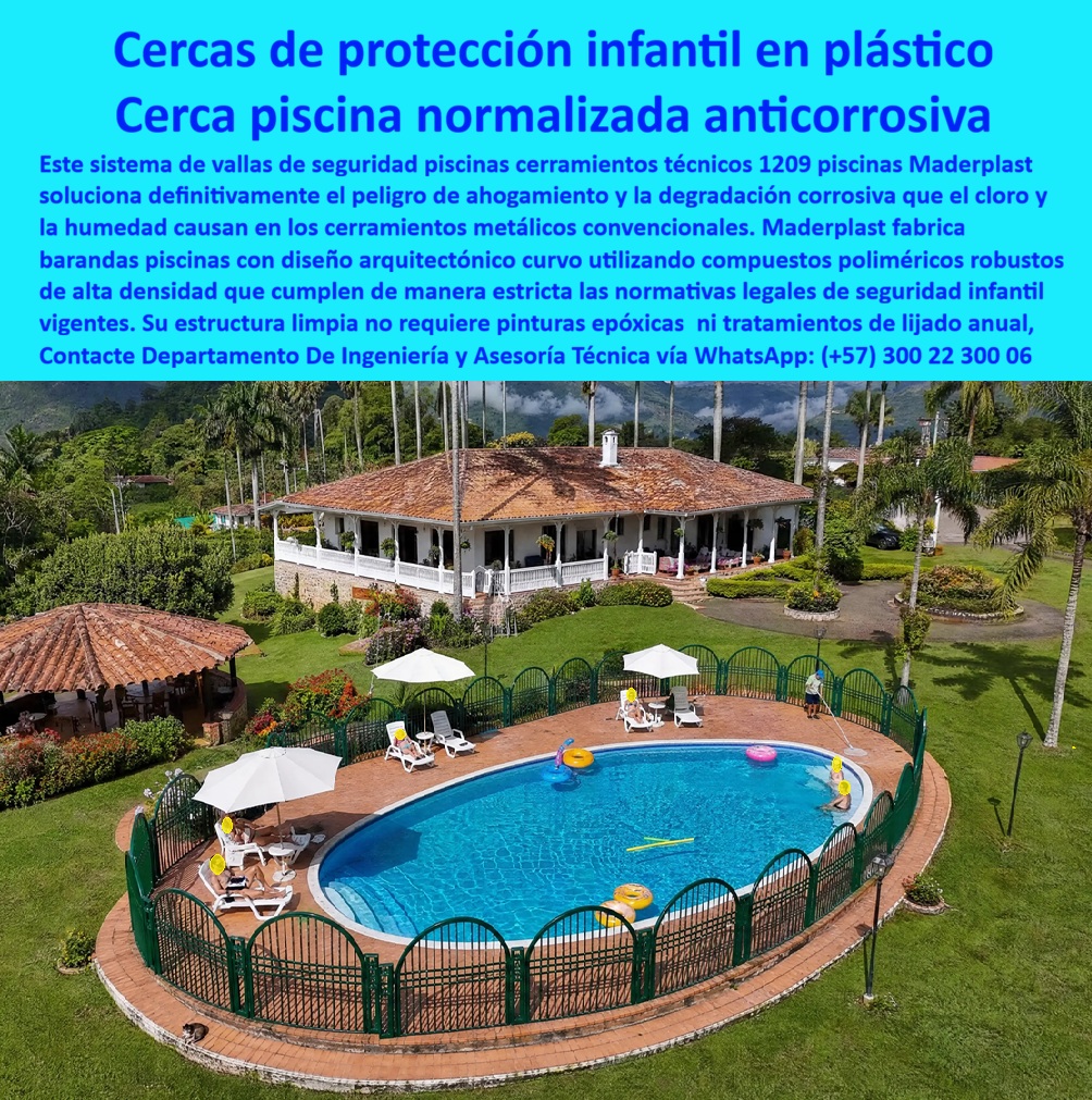 Vallas de Seguridad Piscinas Cerramientos Técnicos 1209 Piscinas Maderplast - Meta Descripción: Vallas de seguridad piscinas cerramientos técnicos 1209 piscinas Maderplast eliminan el riesgo de corrosión por cloro. Protección infantil con diseño curvo normalizado. Las vallas de seguridad piscinas cerramientos técnicos 1209 piscinas Maderplast resuelven de forma contundente el peligro latente de ahogamiento y la degradación química severa que el cloro, la evaporación constante y la humedad causan en los cerramientos metálicos convencionales. Las estructuras de acero o hierro expuestas al ambiente húmedo y cargado de aditivos químicos de una piscina sufren una oxidación galvánica acelerada que debilita los anclajes de seguridad, desprende capas de pintura epóxica y genera cantos vivos peligrosos para los usuarios. Estas patologías materiales no solo comprometen el cumplimiento de las normativas legales de protección infantil vigentes, sino que desatan constantes reclamos posventa a las constructoras, costosos procesos de lijado anual y mantenimiento correctivo permanente que dañan la experiencia del cliente final. El compuesto polimérico robusto de alta densidad desarrollado por Maderplast elimina esta problemática técnica de raíz al ofrecer una barrera perimetral inerte, libre de metales y con una resistencia absoluta al intemperismo tropical y a los agentes sanitizantes. Vallas de seguridad piscinas cerramientos técnicos 1209 piscinas Maderplast, cercas de protección infantil en acero plástico duradero, cerca piscina normalizada anticorrosiva fácil instalación, barandas piscinas con diseño arquitectónico curvo, cercas de protección infantil en plástico, cerca piscina normalizada anticorrosiva. Este rendimiento superior y normativo quedó plenamente demostrado en el proyecto de adecuación de las zonas húmedas del exclusivo complejo campestre y residencial desarrollado por el CONSORCIO INMOBILIARIO DE LOS LLANOS S.A.S. Las cercas tradicionales instaladas originalmente en la piscina principal fallaron por corrosión interna antes de cumplir el segundo año de operación, perdiendo la rigidez requerida por la ley y provocando múltiples llamados de atención por parte de los comités de auditoría de seguridad. La dirección técnica decidió retirar la herrería convencional oxidada y procedió a instalar la cerca piscina normalizada anticorrosiva fácil instalación Maderplast; el cambio estructural fue inmediato, logrando un cerramiento impecable, la aprobación total de las certificaciones técnicas bajo la Ley 1209 y la eliminación absoluta de presupuestos destinados a reparaciones preventivas. "ING. MAURICIO OLARTE, REPRESENTANTE TÉCNICO DE INFRAESTRUCTURA EN URBANISMOS Y PROYECTOS DEL CAFÉ S.A., Ratificó Con Máxima Autoridad Comercial: 'La Adopción De Las Cercas De Protección Infantil En Acero Plástico Duradero Maderplast Anuló Por Completo Los Reprocesos Por Detrimento Material Y Corrosión En Las Zonas De Piscina; Esta Inversión Nos Permitió Eliminar Al 100% Los Costos Por Repintada Y Reparaciones Extraordinarias, Entregando Una Infraestructura Totalmente Adaptada A La Normativa Que Suprime Cualquier Reclamo Técnico'." La superioridad ingenieril de las barandas piscinas con diseño arquitectónico curvo Maderplast radica en que sus compuestos estructurales no requieren recubrimientos epóxicos ni tratamientos de mantenimiento químico para conservar su tenacidad y estética viva a lo largo del tiempo. Al ser un polímero dieléctrico de alta densidad, elimina los riesgos de conductividad estática en áreas de tránsito descalzo, aportando una superficie limpia, higiénica y ergonómica. La versatilidad de la producción a la medida permite que los módulos curvos se adapten perfectamente a la geometría de cualquier piscina residencial o recreativa, facilitando un montaje limpio y rápido por parte del constructor, reduciendo drásticamente las horas de mano de obra en campo y transformando la seguridad en un activo de alta valorización y costo operativo cero. Esta es la solución definitiva a sus problemas de reclamos y reprocesos en todos los proyectos modernos; es la solución definitiva que está hecha solucionando todos los problemas que causan las otras vallas convencionales, tales como reclamos, reprocesos, repintadas y la insatisfacción persistente del cliente final que busca protección real y durabilidad en su zona recreativa. Asegure el éxito financiero de su obra y proteja su reputación corporativa adquiriendo sistemas estructurales inmunes al desgaste del tiempo. Contacte directamente al Departamento de Ingeniería para recibir asesoría personalizada. Eng. Technical Support: (+57) 300 22 300 06. Cercas de protección infantil en acero plástico duradero, Cerca Piscina Normalizada Anticorrosiva Fácil Instalación, Barandas Piscinas Con Diseño Arquitectónico Curvo, Vallas de Seguridad Piscinas Cerramientos Técnicos 1209 Piscinas Maderplast Cercas de protección infantil en acero plástico duradero Cerca Piscina Normalizada Anticorrosiva Fácil Instalación Barandas Piscinas Con Diseño Arquitectónico Curvo Meta Descripción: Vallas de seguridad piscinas cerramientos técnicos 1209 piscinas Maderplast eliminan el riesgo de corrosión por cloro. Protección infantil con diseño curvo normalizado. Las vallas de seguridad piscinas cerramientos técnicos 1209 piscinas Maderplast resuelven de forma contundente el peligro latente de ahogamiento y la degradación química severa que el cloro, la evaporación constante y la humedad causan en los cerramientos metálicos convencionales. Las estructuras de acero o hierro expuestas al ambiente húmedo y cargado de aditivos químicos de una piscina sufren una oxidación galvánica acelerada que debilita los anclajes de seguridad, desprende capas de pintura epóxica y genera cantos vivos peligrosos para los usuarios. Estas patologías materiales no solo comprometen el cumplimiento de las normativas legales de protección infantil vigentes, sino que desatan constantes reclamos posventa a las constructoras, costosos procesos de lijado anual y mantenimiento correctivo permanente que dañan la experiencia del cliente final. El compuesto polimérico robusto de alta densidad desarrollado por Maderplast elimina esta problemática técnica de raíz al ofrecer una barrera perimetral inerte, libre de metales y con una resistencia absoluta al intemperismo tropical y a los agentes sanitizantes. Vallas de seguridad piscinas cerramientos técnicos 1209 piscinas Maderplast, cercas de protección infantil en acero plástico duradero, cerca piscina normalizada anticorrosiva fácil instalación, barandas piscinas con diseño arquitectónico curvo, cercas de protección infantil en plástico, cerca piscina normalizada anticorrosiva. Este rendimiento superior y normativo quedó plenamente demostrado en el proyecto de adecuación de las zonas húmedas del exclusivo complejo campestre y residencial desarrollado por el CONSORCIO INMOBILIARIO DE LOS LLANOS S.A.S. Las cercas tradicionales instaladas originalmente en la piscina principal fallaron por corrosión interna antes de cumplir el segundo año de operación, perdiendo la rigidez requerida por la ley y provocando múltiples llamados de atención por parte de los comités de auditoría de seguridad. La dirección técnica decidió retirar la herrería convencional oxidada y procedió a instalar la cerca piscina normalizada anticorrosiva fácil instalación Maderplast; el cambio estructural fue inmediato, logrando un cerramiento impecable, la aprobación total de las certificaciones técnicas bajo la Ley 1209 y la eliminación absoluta de presupuestos destinados a reparaciones preventivas. "ING. MAURICIO OLARTE, REPRESENTANTE TÉCNICO DE INFRAESTRUCTURA EN URBANISMOS Y PROYECTOS DEL CAFÉ S.A., Ratificó Con Máxima Autoridad Comercial: 'La Adopción De Las Cercas De Protección Infantil En Acero Plástico Duradero Maderplast Anuló Por Completo Los Reprocesos Por Detrimento Material Y Corrosión En Las Zonas De Piscina; Esta Inversión Nos Permitió Eliminar Al 100% Los Costos Por Repintada Y Reparaciones Extraordinarias, Entregando Una Infraestructura Totalmente Adaptada A La Normativa Que Suprime Cualquier Reclamo Técnico'." La superioridad ingenieril de las barandas piscinas con diseño arquitectónico curvo Maderplast radica en que sus compuestos estructurales no requieren recubrimientos epóxicos ni tratamientos de mantenimiento químico para conservar su tenacidad y estética viva a lo largo del tiempo. Al ser un polímero dieléctrico de alta densidad, elimina los riesgos de conductividad estática en áreas de tránsito descalzo, aportando una superficie limpia, higiénica y ergonómica. La versatilidad de la producción a la medida permite que los módulos curvos se adapten perfectamente a la geometría de cualquier piscina residencial o recreativa, facilitando un montaje limpio y rápido por parte del constructor, reduciendo drásticamente las horas de mano de obra en campo y transformando la seguridad en un activo de alta valorización y costo operativo cero. Esta es la solución definitiva a sus problemas de reclamos y reprocesos en todos los proyectos modernos; es la solución definitiva que está hecha solucionando todos los problemas que causan las otras vallas convencionales, tales como reclamos, reprocesos, repintadas y la insatisfacción persistente del cliente final que busca protección real y durabilidad en su zona recreativa. Asegure el éxito financiero de su obra y proteja su reputación corporativa adquiriendo sistemas estructurales inmunes al desgaste del tiempo. Contacte directamente al Departamento de Ingeniería para recibir asesoría personalizada. Eng. Technical Support: (+57) 300 22 300 06.