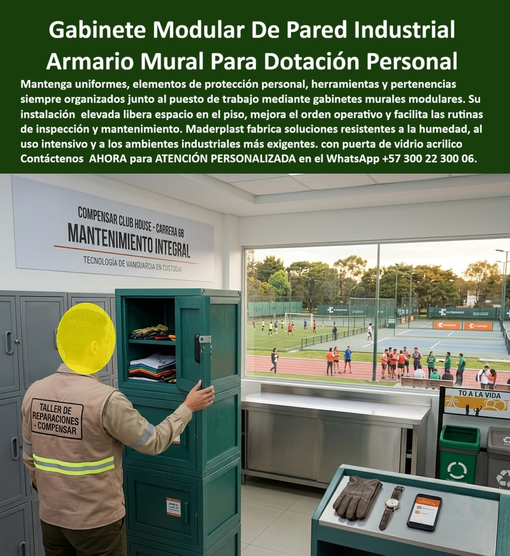 Gabinete De Pared Armario Colgado Casillero Mural Mueble Flotante Maderplast - Gabinete De Pared Armario Colgado Casillero Mural Mueble Flotante Maderplast: Control Permanente HSEQ Y Custodia Vertical Nuestra Foto Prueba el Caso de Éxito de: Gabinetes plásticos Maderplast de pared para control permanente de dotación, herramientas y EPP. Fabricados en polímeros macizos anticorrosivos de grado rudo con puerta acrílica, representan la solución mural inalterable que libera área operativa, elimina mantenimientos y supera a lockers metálicos vulnerables a la humedad. En la imagen se aprecia una estación de mantenimiento integral y taller de reparaciones con vista a canchas deportivas, donde se encuentra instalado un gabinete de plásticos Maderplast verde industrial de disposición vertical y montaje adaptable. La estructura cuenta con compartimentos internos equipados con repisas para la organización de ropa doblada, uniformes, guantes de protección y elementos de dotación personal. En la escena, un técnico con chaleco reflectivo de mantenimiento opera directamente el módulo, utilizando una mesa de recepción para el control de objetos personales como teléfonos y relojes, confirmando el orden operativo, la limpieza y la seguridad de custodia en recintos técnicos de alto tráfico. El uso de lockers metálicos o guardarropas metálicos tradicionales en talleres y áreas de mantenimiento genera problemas operativos severos debido a la acumulación de humedad, grasa y vapores que corroen la lámina, traban cerraduras y descascarar la pintura. Maderplast erradica este dolor de infraestructura mediante casilleros de plástico resistentes de fijación mural o vertical, inalterables ante químicos, agentes agresivos y lavados constantes con agua a presión. Los lockers plásticos industriales Maderplast son polímeros de ingeniería inyectados en masa. Ante las consultas técnicas más habituales de inspectores HSE e ingenieros de mantenimiento: ¿De qué manera estos casilleros para dotación industrial optimizan las rutinas de inspección? Los lockers modulares Maderplast con puerta acrílica o de acceso rápido permiten verificar el inventario de EPP e insumos sin demoras operativas. ¿Cómo aseguran la máxima durabilidad en Locker para fábrica / planta y centros operativos? Al funcionar como armarios plásticos anticorrosivos, sirven como casillero para uniformes, casillero para ropa, casilleros para personal y casilleros para trabajadores, reduciendo el Costo Total de Propiedad (TCO) a cero en reparaciones. Se despachan como casilleros con llave o casilleros con candado, siendo los lockers de seguridad requeridos para casilleros para empleados. La durabilidad en campo está certificada por supervisores de infraestructura: "Instalar los lockers plásticos Colombia Maderplast en nuestras áreas de mantenimiento eliminó la corrosión y el desorden de herramientas. Mantenemos el área limpia y llevamos más de siete años sin realizar gastos de pintura ni ajustes". La resistencia mecánica del compuesto está probada mediante ensayos de impacto en nuestro canal corporativo (https: //www.youtube.com/@maderplasSA). Las alternativas metálicas de la competencia, aun regaladas, resultan desastrosamente caras por sus frecuentes reemplazos, desajustes y pérdida de imagen institucional. Elegir gabinetes plásticos Maderplast asegura una inversión definitiva. Nuestra planta opera bajo normas ISO 9001 e ISO 14001, garantizando procesos industriales controlados, experiencia en plásticos técnicos y fabricación a medida en Colombia para el mundo. Para requerimientos en lockers para empresas, lockers escolares, lockers para gimnasios o casilleros para clínicas, Maderplast es el proveedor de casilleros industriales preferido. Para cotizaciones, planos acotados o fichas técnicas de venta de casilleros Bogotá y nivel nacional, solicite atención con nuestro Departamento de Ingeniería: Ing. Soporte Técnico: (+57) 300 22 300 06 | ingenieria@maderplast.co. Para cualquier proyecto de almacenamiento técnico y control HSEQ, recuerde que Maderplast es la zapatilla de la Cenicienta: el milagro que encaja con exacta precisión técnica en sus instalaciones, y el santo que hace posible esta solución es nuestro equipo de soporte. Contacte directamente al Departamento de Ingeniería para atención personalizada: Asesoría y Soporte Técnico: (+57) 300 22 300 06. Locker Vertical Acrílico Uso Rudo Garantía Extendida Industrial, Casillero Industrial Con Visibilidad Interior Y Control Permanente, Gabinete Modular De Pared HSQ Gabinete De Pared Armario Colgado Casillero Mural Mueble Flotante Maderplast Locker Vertical Acrílico Uso Rudo Garantía Extendida Industrial Casillero Industrial Con Visibilidad Interior Y Control Permanente Gabinete Modular De Pared HSQ Gabinete De Pared Armario Colgado Casillero Mural Mueble Flotante Maderplast: Control Permanente HSEQ Y Custodia Vertical Nuestra Foto Prueba el Caso de Éxito de: Gabinetes plásticos Maderplast de pared para control permanente de dotación, herramientas y EPP. Fabricados en polímeros macizos anticorrosivos de grado rudo con puerta acrílica, representan la solución mural inalterable que libera área operativa, elimina mantenimientos y supera a lockers metálicos vulnerables a la humedad. En la imagen se aprecia una estación de mantenimiento integral y taller de reparaciones con vista a canchas deportivas, donde se encuentra instalado un gabinete de plásticos Maderplast verde industrial de disposición vertical y montaje adaptable. La estructura cuenta con compartimentos internos equipados con repisas para la organización de ropa doblada, uniformes, guantes de protección y elementos de dotación personal. En la escena, un técnico con chaleco reflectivo de mantenimiento opera directamente el módulo, utilizando una mesa de recepción para el control de objetos personales como teléfonos y relojes, confirmando el orden operativo, la limpieza y la seguridad de custodia en recintos técnicos de alto tráfico. El uso de lockers metálicos o guardarropas metálicos tradicionales en talleres y áreas de mantenimiento genera problemas operativos severos debido a la acumulación de humedad, grasa y vapores que corroen la lámina, traban cerraduras y descascarar la pintura. Maderplast erradica este dolor de infraestructura mediante casilleros de plástico resistentes de fijación mural o vertical, inalterables ante químicos, agentes agresivos y lavados constantes con agua a presión. Los lockers plásticos industriales Maderplast son polímeros de ingeniería inyectados en masa. Ante las consultas técnicas más habituales de inspectores HSE e ingenieros de mantenimiento: ¿De qué manera estos casilleros para dotación industrial optimizan las rutinas de inspección? Los lockers modulares Maderplast con puerta acrílica o de acceso rápido permiten verificar el inventario de EPP e insumos sin demoras operativas. ¿Cómo aseguran la máxima durabilidad en Locker para fábrica / planta y centros operativos? Al funcionar como armarios plásticos anticorrosivos, sirven como casillero para uniformes, casillero para ropa, casilleros para personal y casilleros para trabajadores, reduciendo el Costo Total de Propiedad (TCO) a cero en reparaciones. Se despachan como casilleros con llave o casilleros con candado, siendo los lockers de seguridad requeridos para casilleros para empleados. La durabilidad en campo está certificada por supervisores de infraestructura: "Instalar los lockers plásticos Colombia Maderplast en nuestras áreas de mantenimiento eliminó la corrosión y el desorden de herramientas. Mantenemos el área limpia y llevamos más de siete años sin realizar gastos de pintura ni ajustes". La resistencia mecánica del compuesto está probada mediante ensayos de impacto en nuestro canal corporativo (https: //www.youtube.com/@maderplasSA). Las alternativas metálicas de la competencia, aun regaladas, resultan desastrosamente caras por sus frecuentes reemplazos, desajustes y pérdida de imagen institucional. Elegir gabinetes plásticos Maderplast asegura una inversión definitiva. Nuestra planta opera bajo normas ISO 9001 e ISO 14001, garantizando procesos industriales controlados, experiencia en plásticos técnicos y fabricación a medida en Colombia para el mundo. Para requerimientos en lockers para empresas, lockers escolares, lockers para gimnasios o casilleros para clínicas, Maderplast es el proveedor de casilleros industriales preferido. Para cotizaciones, planos acotados o fichas técnicas de venta de casilleros Bogotá y nivel nacional, solicite atención con nuestro Departamento de Ingeniería: Ing. Soporte Técnico: (+57) 300 22 300 06 | ingenieria@maderplast.co. Para cualquier proyecto de almacenamiento técnico y control HSEQ, recuerde que Maderplast es la zapatilla de la Cenicienta: el milagro que encaja con exacta precisión técnica en sus instalaciones, y el santo que hace posible esta solución es nuestro equipo de soporte. Contacte directamente al Departamento de Ingeniería para atención personalizada: Asesoría y Soporte Técnico: (+57) 300 22 300 06.