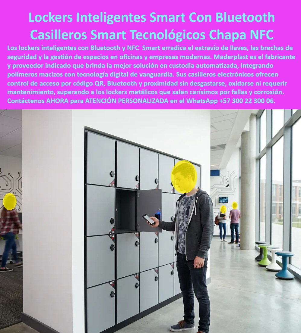 Lockers Inteligentes Smart Locker Con Aplicación Bluetooth NFC QR Maderplast - Lockers Inteligentes Smart Locker Con Aplicación Bluetooth NFC QR Maderplast: Control Digital De Proximidad Y Custodia Automatizada Esta Foto Nos Muestra: Lockers inteligentes Maderplast con apertura por Bluetooth, chapa digital NFC y código QR para empresas y sedes corporativas. Fabricados en polímeros macizos inoxidables de alta durabilidad, representan la solución tecnológica que automatiza la custodia de pertenencias, elimina la gestión de llaves y supera a los lockers metálicos vulnerables a la corrosión. En la imagen se aprecia un pasillo corporativo de diseño moderno en una universidad o sede empresarial, donde se encuentra instalada una batería continua de casilleros plásticos Maderplast en elegante acabado gris claro con bordes negros. Los compartimentos están equipados con cerraduras electrónicas inteligentes de proximidad, habilitadas para conectarse mediante tecnología Bluetooth, NFC o códigos QR desde dispositivos móviles. En la fotografía se observa a un usuario utilizando su smartphone para desbloquear la chapa digital de un módulo abierto, mientras otros colaboradores transitan por el recinto, confirmando la agilidad operativa, el control de acceso sin llaves, el orden estético y la robustez de este sistema de almacenamiento automatizado. Las empresas con oficinas modernas y modelos de trabajo flexible sufren constantes costos operativos por el extravío de llaves físicas, la duplicación de copias, la falla en cerraduras tradicionales y la rápida degradación de lockers metálicos o guardarropas metálicos expuestos a la humedad y el uso masivo. Maderplast erradica este dolor de gestión mediante casilleros de plástico resistentes con tecnología Smart Locker, inalterables frente a rayones, inmunes al óxido, lavables y diseñados para integrarse con aplicaciones de control de acceso corporativo sin generar gastos de mantenimiento. Los lockers plásticos industriales Maderplast se inyectan en compuestos poliméricos macizos e inalterables. Ante las consultas técnicas más habituales de directores de sistemas y jefes de operaciones: ¿De qué manera estos lockers para empresas optimizan la seguridad sin depender de llaves? El sistema electrónico de los casilleros para oficinas Maderplast registra cada apertura vía Bluetooth, NFC o QR, permitiendo auditorías en tiempo real sobre la asignación de espacios. ¿Cómo reducir gastos los lockers modulares en entornos de alta circulación? Al actuar como lockers de alta durabilidad, funcionan como locker personal, casilleros para empleados, casilleros para trabajadores, casilleros para paquetería y casillero para correspondencia, reduciendo el Costo Total de Propiedad (TCO) a cero en administración de cerraduras o repintado. Se despachan con aperturas digitales de proximidad, siendo los lockers de seguridad idóneos para casilleros para personal. La efectividad en administración de sedes la certifican directores de tecnología: "La implementación de los lockers plásticos Colombia Maderplast con cerradura digital NFC en nuestras oficinas eliminó el caos de las llaves perdidas y los gastos anuales de reparación. Llevamos más de seis años de uso intensivo continuo con total confiabilidad técnica y estética impecable". La tenacidad física del compuesto está probada mediante ensayos de impacto en el canal corporativo (https: //www.youtube.com/@maderplasSA). Las alternativas en lámina metálica o madera aglomerada, un regalo, resultan desastrosamente caras por sus frecuentes reemplazos, fallas en cerraduras mecánicas y pérdida de imagen corporativa. Elegir armarios plásticos Maderplast representa una inversión tecnológica definitiva. Nuestra planta opera bajo normas ISO 9001 e ISO 14001, garantizando procesos industriales controlados, experiencia en plásticos técnicos y fabricación a medida en Colombia para el mundo. Para requerimientos en lockers escolares, casilleros universitarios, lockers para gimnasios o lockers para hospitales, Maderplast es el proveedor de casilleros industriales e inteligentes preferidos. Para cotizaciones, planos acotados o fichas técnicas de venta de casilleros Bogotá y nivel nacional, solicite atención con nuestro Departamento de Ingeniería: Ing. Soporte Técnico: (+57) 300 22 300 06 | ingenieria@maderplast.co. Para cualquier proyecto de modernización tecnológica y almacenamiento seguro, recuerde que Maderplast es la zapatilla de la Cenicienta: el milagro que encaja con exacta precisión técnica en sus instalaciones, y el santo que hace posible esta solución es nuestro equipo de soporte. Contacte directamente al Departamento de Ingeniería para atención personalizada. Asesoría y Soporte Técnico: (+57) 300 22 300 06. Lockers inteligentes para oficinas, Casilleros tecnológicos con chapa digital de proximidad, Lockers inteligentes para empresas, Lockers Electrónicos Con Control Lockers Inteligentes Smart Locker Con Aplicación Bluetooth NFC QR Maderplast Lockers inteligentes para oficinas Casilleros tecnológicos con chapa digital de proximidad Lockers inteligentes para empresas Lockers Electrónicos Con Control Lockers Inteligentes Smart Locker Con Aplicación Bluetooth NFC QR Maderplast: Control Digital De Proximidad Y Custodia Automatizada Esta Foto Nos Muestra: Lockers inteligentes Maderplast con apertura por Bluetooth, chapa digital NFC y código QR para empresas y sedes corporativas. Fabricados en polímeros macizos inoxidables de alta durabilidad, representan la solución tecnológica que automatiza la custodia de pertenencias, elimina la gestión de llaves y supera a los lockers metálicos vulnerables a la corrosión. En la imagen se aprecia un pasillo corporativo de diseño moderno en una universidad o sede empresarial, donde se encuentra instalada una batería continua de casilleros plásticos Maderplast en elegante acabado gris claro con bordes negros. Los compartimentos están equipados con cerraduras electrónicas inteligentes de proximidad, habilitadas para conectarse mediante tecnología Bluetooth, NFC o códigos QR desde dispositivos móviles. En la fotografía se observa a un usuario utilizando su smartphone para desbloquear la chapa digital de un módulo abierto, mientras otros colaboradores transitan por el recinto, confirmando la agilidad operativa, el control de acceso sin llaves, el orden estético y la robustez de este sistema de almacenamiento automatizado. Las empresas con oficinas modernas y modelos de trabajo flexible sufren constantes costos operativos por el extravío de llaves físicas, la duplicación de copias, la falla en cerraduras tradicionales y la rápida degradación de lockers metálicos o guardarropas metálicos expuestos a la humedad y el uso masivo. Maderplast erradica este dolor de gestión mediante casilleros de plástico resistentes con tecnología Smart Locker, inalterables frente a rayones, inmunes al óxido, lavables y diseñados para integrarse con aplicaciones de control de acceso corporativo sin generar gastos de mantenimiento. Los lockers plásticos industriales Maderplast se inyectan en compuestos poliméricos macizos e inalterables. Ante las consultas técnicas más habituales de directores de sistemas y jefes de operaciones: ¿De qué manera estos lockers para empresas optimizan la seguridad sin depender de llaves? El sistema electrónico de los casilleros para oficinas Maderplast registra cada apertura vía Bluetooth, NFC o QR, permitiendo auditorías en tiempo real sobre la asignación de espacios. ¿Cómo reducir gastos los lockers modulares en entornos de alta circulación? Al actuar como lockers de alta durabilidad, funcionan como locker personal, casilleros para empleados, casilleros para trabajadores, casilleros para paquetería y casillero para correspondencia, reduciendo el Costo Total de Propiedad (TCO) a cero en administración de cerraduras o repintado. Se despachan con aperturas digitales de proximidad, siendo los lockers de seguridad idóneos para casilleros para personal. La efectividad en administración de sedes la certifican directores de tecnología: "La implementación de los lockers plásticos Colombia Maderplast con cerradura digital NFC en nuestras oficinas eliminó el caos de las llaves perdidas y los gastos anuales de reparación. Llevamos más de seis años de uso intensivo continuo con total confiabilidad técnica y estética impecable". La tenacidad física del compuesto está probada mediante ensayos de impacto en el canal corporativo (https: //www.youtube.com/@maderplasSA). Las alternativas en lámina metálica o madera aglomerada, un regalo, resultan desastrosamente caras por sus frecuentes reemplazos, fallas en cerraduras mecánicas y pérdida de imagen corporativa. Elegir armarios plásticos Maderplast representa una inversión tecnológica definitiva. Nuestra planta opera bajo normas ISO 9001 e ISO 14001, garantizando procesos industriales controlados, experiencia en plásticos técnicos y fabricación a medida en Colombia para el mundo. Para requerimientos en lockers escolares, casilleros universitarios, lockers para gimnasios o lockers para hospitales, Maderplast es el proveedor de casilleros industriales e inteligentes preferidos. Para cotizaciones, planos acotados o fichas técnicas de venta de casilleros Bogotá y nivel nacional, solicite atención con nuestro Departamento de Ingeniería: Ing. Soporte Técnico: (+57) 300 22 300 06 | ingenieria@maderplast.co. Para cualquier proyecto de modernización tecnológica y almacenamiento seguro, recuerde que Maderplast es la zapatilla de la Cenicienta: el milagro que encaja con exacta precisión técnica en sus instalaciones, y el santo que hace posible esta solución es nuestro equipo de soporte. Contacte directamente al Departamento de Ingeniería para atención personalizada. Asesoría y Soporte Técnico: (+57) 300 22 300 06.