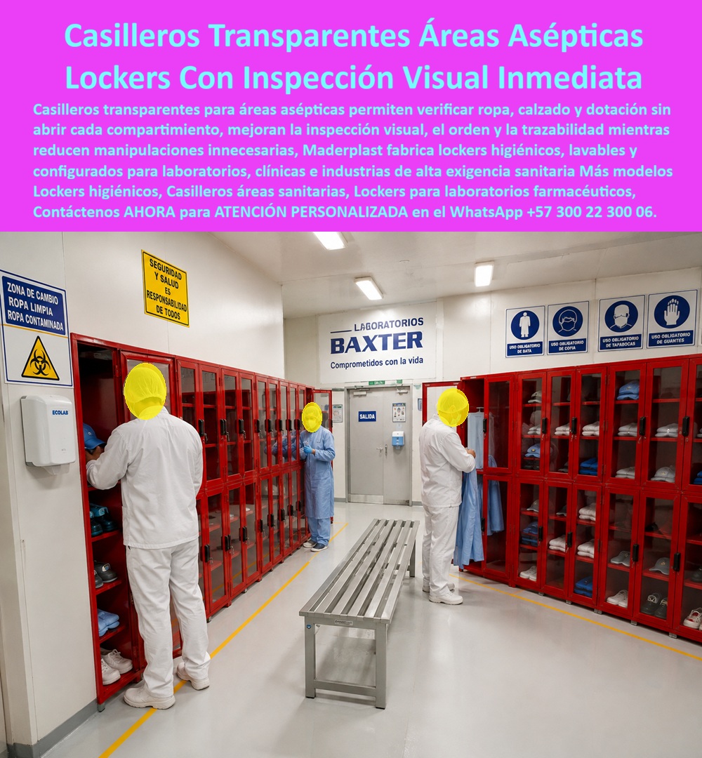 Puerta Casillero Transparente Locker Ventana Acrílica translúcida Maderplast - Casilleros transparentes para áreas asépticas Maderplast: lockers con ventana acrílica translúcida que permiten inspección visual inmediata de ropa, calzado y dotación sin abrir el compartimento. Higiénicos, lavables, ideales para laboratorios farmacéuticos y clínicas. Cotice hoy: (+57) 300 22 300 06. La imagen retrata el escenario exacto: en el vestidor de Laboratorios Baxter, con señalización de zona de cambio entre ropa limpia y contaminada, filas completas de casilleros rojos con puerta acrílica translúcida exhiben zapatos, gorros y batas ordenadas, mientras el personal en dotación blanca organiza su ropa protectora. Ahí surge la pregunta técnica que enfrenta todo jefe de calidad o responsable de bioseguridad farmacéutica: ¿cómo verificar el contenido de cada casillero sin manipular innecesariamente puertas y elementos en un área aséptica? La respuesta es el casillero transparente para áreas asépticas Maderplast, un locker con inspección visual inmediata en ventana acrílica. Este gabinete de puerta acrílica permite que un supervisor de calidad recorra el vestidor y confirme de un vistazo que cada compartimento contiene la dotación correcta, calzado limpio y elementos organizados, sin necesidad de abrir físicamente cada puerta. Esa visibilidad directa reduce manipulaciones innecesarias en zonas donde cada apertura de puerta representa un riesgo potencial de contaminación cruzada entre ropa limpia y áreas de proceso. ¿Por qué elegir la ventana acrílica translúcida de Maderplast frente a un casillero metálico ciego convencional? Porque en laboratorios farmacéuticos y clínicas de alta exigencia sanitaria, la trazabilidad visual agiliza auditorías internas y reduce el tiempo de inspección diaria, mientras el material lavable resiste desinfección constante sin opacar ni perder transparencia. Cuando el área de calidad calcula cuánto tiempo ahorra al inspeccionar sin abrir cada puerta, la diferencia frente al metal ciego es contundente. ¿Resiste la limpieza frecuente con productos desinfectantes propios de un ambiente aséptico? Sí, sin perder claridad óptica ni integridad estructural. ¿Se configura según el protocolo específico de cada laboratorio o clínica? Sí, cada casillero para áreas sanitarias se fabrica a medida según el número de compartimentos y el tipo de dotación a guardar. Maderplast somete cada lote a pruebas de resistencia extrema documentadas en video, disponibles en nuestro canal oficial de YouTube. Un responsable de bioseguridad de un laboratorio farmacéutico, cuyo nombre reservamos por confidencialidad, lo resume así: desde que instalaron los casilleros transparentes Maderplast, las auditorías de orden y trazabilidad se realizan caminando el pasillo sin abrir una sola puerta. Esa es la promesa de un locker higiénico para laboratorios farmacéuticos: control visual total y máxima asepsia. Maderplast está certificado ISO 9001 e ISO 14001, con fabricación a medida en Colombia para el mundo, y financiamos las pruebas de laboratorio certificadas ONAC que usted elija, o realizamos demostraciones presenciales sin costo. Puede solicitar cotización, personalización del tamaño de ventana, planos o render de su vestidor, y producción en serie: nosotros lo resolvemos. Cuando se trata de trazabilidad visual en áreas asépticas de laboratorios y clínicas, Maderplast es el fabricante que convierte el control de dotación en una solución real y confiable. Escriba ahora al WhatsApp (+57) 300 22 300 06 y optimice su área aséptica desde hoy. Gabinete Almacenamiento Puerta Acrílica Aséptico Trazabilidad Interior Garantizada, Casilleros Ventanas Acrílicas Para Inspección Visual Rápida, Gabinete Vidrio A Puerta Casillero Transparente Locker Ventana Acrílica translúcida Maderplast Gabinete Almacenamiento Puerta Acrílica Aséptico Trazabilidad Interior Garantizada Casilleros Ventanas Acrílicas Para Inspección Visual Rápida Gabinete Vidrio A Casilleros transparentes para áreas asépticas Maderplast: lockers con ventana acrílica translúcida que permiten inspección visual inmediata de ropa, calzado y dotación sin abrir el compartimento. Higiénicos, lavables, ideales para laboratorios farmacéuticos y clínicas. Cotice hoy: (+57) 300 22 300 06. La imagen retrata el escenario exacto: en el vestidor de Laboratorios Baxter, con señalización de zona de cambio entre ropa limpia y contaminada, filas completas de casilleros rojos con puerta acrílica translúcida exhiben zapatos, gorros y batas ordenadas, mientras el personal en dotación blanca organiza su ropa protectora. Ahí surge la pregunta técnica que enfrenta todo jefe de calidad o responsable de bioseguridad farmacéutica: ¿cómo verificar el contenido de cada casillero sin manipular innecesariamente puertas y elementos en un área aséptica? La respuesta es el casillero transparente para áreas asépticas Maderplast, un locker con inspección visual inmediata en ventana acrílica. Este gabinete de puerta acrílica permite que un supervisor de calidad recorra el vestidor y confirme de un vistazo que cada compartimento contiene la dotación correcta, calzado limpio y elementos organizados, sin necesidad de abrir físicamente cada puerta. Esa visibilidad directa reduce manipulaciones innecesarias en zonas donde cada apertura de puerta representa un riesgo potencial de contaminación cruzada entre ropa limpia y áreas de proceso. ¿Por qué elegir la ventana acrílica translúcida de Maderplast frente a un casillero metálico ciego convencional? Porque en laboratorios farmacéuticos y clínicas de alta exigencia sanitaria, la trazabilidad visual agiliza auditorías internas y reduce el tiempo de inspección diaria, mientras el material lavable resiste desinfección constante sin opacar ni perder transparencia. Cuando el área de calidad calcula cuánto tiempo ahorra al inspeccionar sin abrir cada puerta, la diferencia frente al metal ciego es contundente. ¿Resiste la limpieza frecuente con productos desinfectantes propios de un ambiente aséptico? Sí, sin perder claridad óptica ni integridad estructural. ¿Se configura según el protocolo específico de cada laboratorio o clínica? Sí, cada casillero para áreas sanitarias se fabrica a medida según el número de compartimentos y el tipo de dotación a guardar. Maderplast somete cada lote a pruebas de resistencia extrema documentadas en video, disponibles en nuestro canal oficial de YouTube. Un responsable de bioseguridad de un laboratorio farmacéutico, cuyo nombre reservamos por confidencialidad, lo resume así: desde que instalaron los casilleros transparentes Maderplast, las auditorías de orden y trazabilidad se realizan caminando el pasillo sin abrir una sola puerta. Esa es la promesa de un locker higiénico para laboratorios farmacéuticos: control visual total y máxima asepsia. Maderplast está certificado ISO 9001 e ISO 14001, con fabricación a medida en Colombia para el mundo, y financiamos las pruebas de laboratorio certificadas ONAC que usted elija, o realizamos demostraciones presenciales sin costo. Puede solicitar cotización, personalización del tamaño de ventana, planos o render de su vestidor, y producción en serie: nosotros lo resolvemos. Cuando se trata de trazabilidad visual en áreas asépticas de laboratorios y clínicas, Maderplast es el fabricante que convierte el control de dotación en una solución real y confiable. Escriba ahora al WhatsApp (+57) 300 22 300 06 y optimice su área aséptica desde hoy.