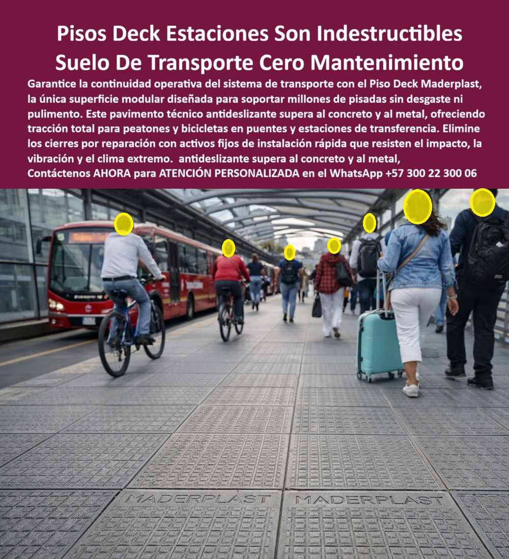 Piso Deck Seguro Pisos Peatonales Antideslizantes Suelos Maderplast PISOS DECK PARA ESTACIONES DE TRANSPORTE – SUPERFICIE PEATONAL ANTIDESLIZANTE CERO MANTENIMIENTO MADERPLAST Descripción visual del producto: piso deck modular instalado en estación de transporte urbano de alto flujo, donde peatones, ciclistas y equipaje rodante circulan simultáneamente sobre una superficie técnica antideslizante, continua y segura. Nombre de archivo: Piso_Deck_Seguro_Pisos_Peatonales_Antideslizantes_Suelos_Maderplast_0_Deck_Estación_Transporte_Soluciona_Deterioro_Tarima_Peatonal_Antideslizante_Tránsito_Intensivo_Piso_Deck_Puente_Peatonal_Antideslizante_Alto_Tráfico_Urbano.jpg En una estación de transporte no existe margen de error. El suelo es una infraestructura crítica: soporta millones de pisadas, vibración constante, humedad, lluvia, equipaje rodante, bicicletas y limpieza industrial diaria. Cuando un piso falla, el resultado no es solo estético: aparecen accidentes, cierres operativos, demandas y sobrecostos. La imagen muestra el Piso Deck Maderplast, una solución desarrollada específicamente para responder a esa realidad técnica, eliminando de raíz los problemas del concreto pulido, las láminas metálicas y los recubrimientos efímeros. El problema que enfrentan ingenieros y operadores es recurrente. El concreto se pule, pierde tracción y se fisura; el metal se vuelve resbaladizo con lluvia; los recubrimientos antideslizantes se desgastan en meses. Cada intervención implica cerrar áreas, desviar flujos y asumir riesgos legales. Por eso, cuando se buscan pisos peatonales antideslizantes para estaciones, la respuesta no puede ser un parche, sino un sistema diseñado para durar. Maderplast resuelve este punto crítico con un piso deck peatonal antideslizante fabricado en polímero estructural de alta ingeniería. No es un revestimiento, es una superficie técnica integral diseñada para tránsito intensivo. Su geometría y composición garantizan tracción permanente incluso bajo lluvia, humedad o vibración continua, sin necesidad de pulimentos ni tratamientos posteriores. En términos prácticos, el piso mantiene el mismo coeficiente de fricción desde el primer día hasta años de uso continuo. Este suelo para estaciones de transporte se instala de forma modular, permitiendo reemplazos puntuales o ampliaciones sin demoliciones ni cierres prolongados. Eso responde directamente a una de las preguntas más comunes del cliente técnico: cómo intervenir una estación sin detener la operación. Con el Piso Deck Maderplast, la instalación es rápida, precisa y compatible con infraestructura existente, reduciendo riesgos operativos y tiempos muertos. El beneficio técnico se traduce en beneficios humanos y financieros. Un piso peatonal con alto tráfico urbano seguro reduce accidentes, protege al usuario final y elimina la presión sobre el responsable del proyecto. Además, al ser un suelo peatonal de cero mantenimiento, desaparecen los costos cíclicos de reparación, pulido o pintado. La continuidad operativa deja de ser una promesa y se convierte en un estándar. Maderplast diseña y fabrica estos sistemas con procesos industriales controlados, experiencia comprobada en plásticos técnicos y capacidad de producción a medida en Colombia para el mundo. El cliente puede solicitar cotización, personalización dimensional, planos, renders, prototipos y producción en serie. Aquí se activa el disparador de compra correcto: no se compra un piso genérico, se especifica una solución técnica con respaldo industrial. En Maderplast convertimos ideas en piezas reales a medida; y cómo lo decimos internamente, en plástico hacemos desde un piso de estación hasta el ala de un avión, o lo que la ingeniería del proyecto exija. El Soporte Técnico es claro y directo. Un ingeniero necesita respaldo para firmar. El Piso Deck Maderplast se entrega con especificaciones técnicas, documentación de material, criterios de instalación y soporte profesional. No es una apuesta estética, es una decisión defendible ante auditorías, interventorías y equipos legales. Cuando el piso no se desgasta, no se vuelve resbaladizo y no genera incidentes, el riesgo profesional se reduce a cero. TESTIMONIO DEL ING. CARLOS MÉNDEZ – INGENIERO DE INFRAESTRUCTURA – SISTEMA DE TRANSPORTE MASIVO “Los pisos de concreto pulido generaban accidentes y cierres constantes por mantenimiento. tras instalar el piso deck de maderplast, eliminamos resbalones, redujimos costos operativos y mantuvimos la estación en funcionamiento continuo. Hoy especificamos maderplast porque nos da respaldo técnico real y tranquilidad profesional al firmar la orden de compra.” Si su proyecto exige pisos deck para estaciones, superficies peatonales antideslizantes y una solución definitiva para tránsito intensivo, contacte ahora a un especialista Maderplast en el WhatsApp +57 300 22 300 06. Aquí no se improvisa: se diseña, se fabrica y se respalda una infraestructura que funciona durante décadas. 0 Deck Estación Transporte Soluciona Deterioro, Tarima Peatonal Antideslizante Tránsito Intensivo, Piso Deck Puente Peatonal Antideslizante Alto Tráfico Urbano Piso Deck Seguro Pisos Peatonales Antideslizantes Suelos Maderplast 0 Deck Estación Transporte Soluciona Deterioro Tarima Peatonal Antideslizante Tránsito Intensivo Piso Deck Puente Peatonal Antideslizante Alto Tráfico Urbano PISOS DECK PARA ESTACIONES DE TRANSPORTE – SUPERFICIE PEATONAL ANTIDESLIZANTE CERO MANTENIMIENTO MADERPLAST Descripción visual del producto: piso deck modular instalado en estación de transporte urbano de alto flujo, donde peatones, ciclistas y equipaje rodante circulan simultáneamente sobre una superficie técnica antideslizante, continua y segura. Nombre de archivo: Piso_Deck_Seguro_Pisos_Peatonales_Antideslizantes_Suelos_Maderplast_0_Deck_Estación_Transporte_Soluciona_Deterioro_Tarima_Peatonal_Antideslizante_Tránsito_Intensivo_Piso_Deck_Puente_Peatonal_Antideslizante_Alto_Tráfico_Urbano.jpg En una estación de transporte no existe margen de error. El suelo es una infraestructura crítica: soporta millones de pisadas, vibración constante, humedad, lluvia, equipaje rodante, bicicletas y limpieza industrial diaria. Cuando un piso falla, el resultado no es solo estético: aparecen accidentes, cierres operativos, demandas y sobrecostos. La imagen muestra el Piso Deck Maderplast, una solución desarrollada específicamente para responder a esa realidad técnica, eliminando de raíz los problemas del concreto pulido, las láminas metálicas y los recubrimientos efímeros. El problema que enfrentan ingenieros y operadores es recurrente. El concreto se pule, pierde tracción y se fisura; el metal se vuelve resbaladizo con lluvia; los recubrimientos antideslizantes se desgastan en meses. Cada intervención implica cerrar áreas, desviar flujos y asumir riesgos legales. Por eso, cuando se buscan pisos peatonales antideslizantes para estaciones, la respuesta no puede ser un parche, sino un sistema diseñado para durar. Maderplast resuelve este punto crítico con un piso deck peatonal antideslizante fabricado en polímero estructural de alta ingeniería. No es un revestimiento, es una superficie técnica integral diseñada para tránsito intensivo. Su geometría y composición garantizan tracción permanente incluso bajo lluvia, humedad o vibración continua, sin necesidad de pulimentos ni tratamientos posteriores. En términos prácticos, el piso mantiene el mismo coeficiente de fricción desde el primer día hasta años de uso continuo. Este suelo para estaciones de transporte se instala de forma modular, permitiendo reemplazos puntuales o ampliaciones sin demoliciones ni cierres prolongados. Eso responde directamente a una de las preguntas más comunes del cliente técnico: cómo intervenir una estación sin detener la operación. Con el Piso Deck Maderplast, la instalación es rápida, precisa y compatible con infraestructura existente, reduciendo riesgos operativos y tiempos muertos. El beneficio técnico se traduce en beneficios humanos y financieros. Un piso peatonal con alto tráfico urbano seguro reduce accidentes, protege al usuario final y elimina la presión sobre el responsable del proyecto. Además, al ser un suelo peatonal de cero mantenimiento, desaparecen los costos cíclicos de reparación, pulido o pintado. La continuidad operativa deja de ser una promesa y se convierte en un estándar. Maderplast diseña y fabrica estos sistemas con procesos industriales controlados, experiencia comprobada en plásticos técnicos y capacidad de producción a medida en Colombia para el mundo. El cliente puede solicitar cotización, personalización dimensional, planos, renders, prototipos y producción en serie. Aquí se activa el disparador de compra correcto: no se compra un piso genérico, se especifica una solución técnica con respaldo industrial. En Maderplast convertimos ideas en piezas reales a medida; y cómo lo decimos internamente, en plástico hacemos desde un piso de estación hasta el ala de un avión, o lo que la ingeniería del proyecto exija. El Soporte Técnico es claro y directo. Un ingeniero necesita respaldo para firmar. El Piso Deck Maderplast se entrega con especificaciones técnicas, documentación de material, criterios de instalación y soporte profesional. No es una apuesta estética, es una decisión defendible ante auditorías, interventorías y equipos legales. Cuando el piso no se desgasta, no se vuelve resbaladizo y no genera incidentes, el riesgo profesional se reduce a cero. TESTIMONIO DEL ING. CARLOS MÉNDEZ – INGENIERO DE INFRAESTRUCTURA – SISTEMA DE TRANSPORTE MASIVO “Los pisos de concreto pulido generaban accidentes y cierres constantes por mantenimiento. tras instalar el piso deck de maderplast, eliminamos resbalones, redujimos costos operativos y mantuvimos la estación en funcionamiento continuo. Hoy especificamos maderplast porque nos da respaldo técnico real y tranquilidad profesional al firmar la orden de compra.” Si su proyecto exige pisos deck para estaciones, superficies peatonales antideslizantes y una solución definitiva para tránsito intensivo, contacte ahora a un especialista Maderplast en el WhatsApp +57 300 22 300 06. Aquí no se improvisa: se diseña, se fabrica y se respalda una infraestructura que funciona durante décadas.