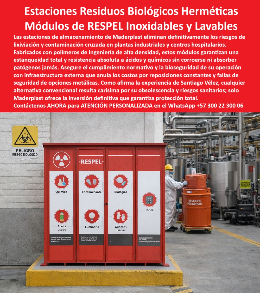 Centros Acopio Desechos Patógenos Punto Residuos Peligrosos Respel Maderplast - Estaciones Residuos Biológicos Inoxidables Herméticas Solución Permanente, Módulos Almacenamiento Residuos Patógenos Resistentes Ácidos Lavable Centros Acopio Desechos Patógenos Punto Residuos Peligrosos Respel Maderplast Estaciones Residuos Biológicos Inoxidables Herméticas Solución Permanente Módulos Almacenamiento Residuos Patógenos Resistentes Ácidos Lavable