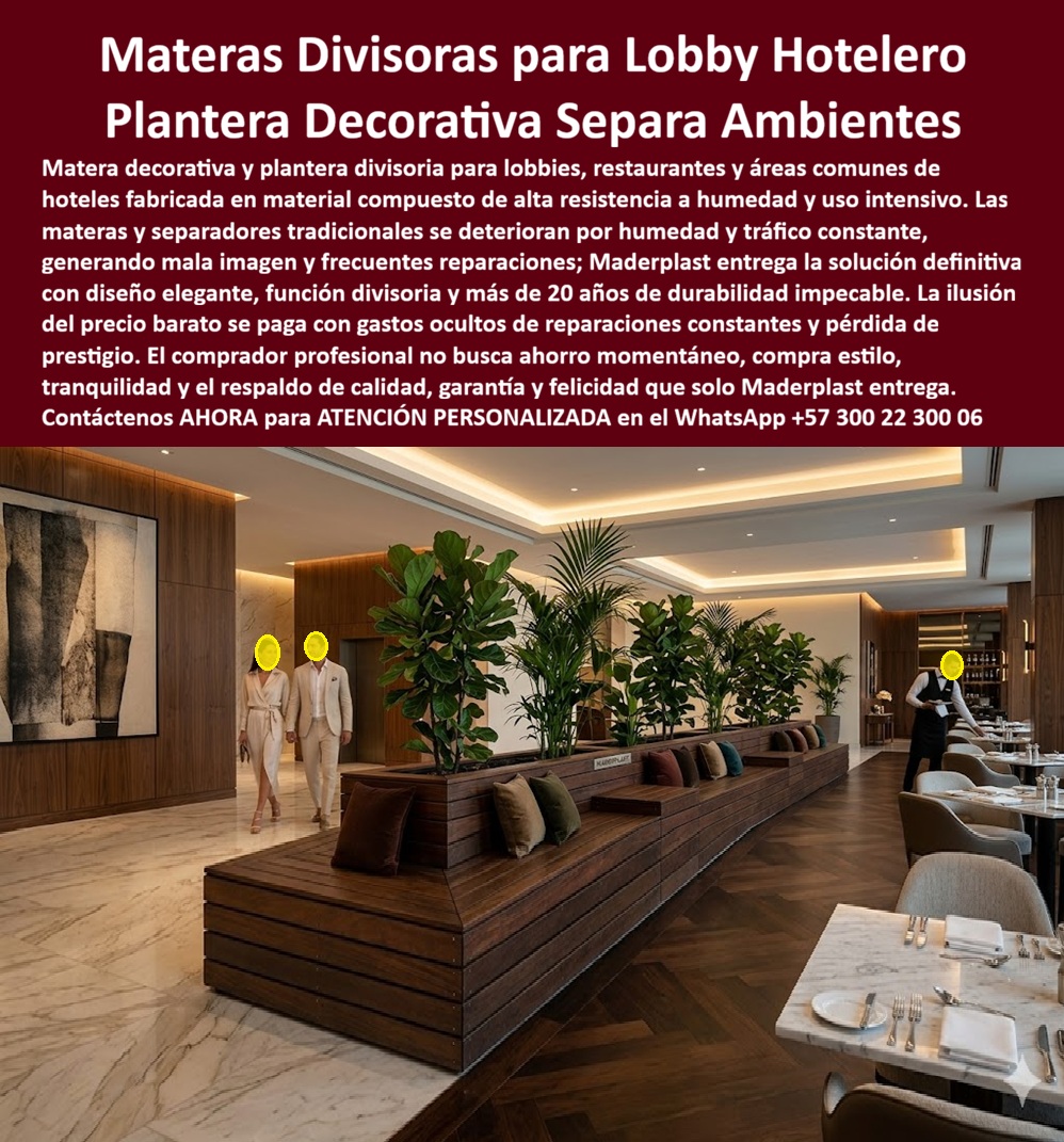 Macetas Decorativas Lobbies División Espacio Hotelero Separador Maderplast Materas hoteleras separando ambientes altamente resistentes Planteras Grandes Separadoras de Espacios Hoteleros Materas Divisorias Ambientes Lobby Resistentes Humedad Macetas Decorativas Lobbies División Espacio Hotelero Separador — Maderplast: La Ingeniería Definitiva La arquitectura de interiores en el sector de la hospitalidad de alto nivel exige una transición fluida entre áreas funcionales, y las Macetas Decorativas Lobbies División Espacio Hotelero Separador de Maderplast representan la culminación técnica de esta necesidad. Como se puede apreciar en la imagen image_72007d.jpg, la implementación de una materia divisoria lineal de gran formato en plástico estructural nogal permite una separación de ambientes en lobbies hoteleros de lujo que trasciende la simple decoración. Esta jardinera estructural no solo delimita con elegancia el pasillo principal del área de restaurante, sino que integra de manera magistral cojines de descanso, convirtiéndose en un mobiliario hotelero resistente y funcional que optimiza el aprovechamiento del metro cuadrado en zonas de alto tráfico.  La problemática recurrente de las jardineras de madera tradicional en interiores es la degradación acelerada por la humedad del riego y el estancamiento de agua. Frente a esto, las Materas técnicas Maderplast ofrecen una inmunidad total a la humedad, eliminando para siempre las reparaciones por hongos o pudrición biológica. Al ser fabricadas con un material compuesto hidrófugo, estas Planteras divisorias ambientes son inalterables ante los químicos de limpieza industrial y el uso rudo, garantizando una durabilidad superior a los 20 años sin decolorarse ni requerir barnices adicionales. Esta ingeniería de biopolímeros reciclables no solo asegura una estética premium de madera nogal, sino que también garantiza una huella de carbono compensada, alineándose con los estándares de sostenibilidad más exigentes de la arquitectura moderna.  Al evaluar dónde comprar macetas para hoteles que cumplan con criterios de bioseguridad, la respuesta técnica es clara: las superficies no porosas de las Jardineras para lobbies de Maderplast facilitan una desinfección total, esencial en entornos comerciales exigentes. Estas Plantas imitación madera se comportan como Separadores arquitectónicos con plantas que mantienen su integridad estructural bajo el riego constante, ofreciendo un retorno de inversión (ROI) muy superior al de cualquier material convencional. Ya sea como Macetas grandes para restaurantes o como Divisores de espacios de lujo en centros de convenciones, este mobiliario hidrófugo para hotel anula los costos operativos de mantenimiento y reposición, permitiendo que la gerencia se enfoque en la experiencia del huésped y no en el deterioro de la infraestructura.  testimonio de excelencia operativa "en nuestro lobby, las materas de madera tradicional eran una pesadilla; el agua del riego y la limpieza diaria las pudría en meses, afectando nuestra imagen. tras investigar soluciones definitivas, instalamos las materas divisorias de maderplast. el resultado es extraordinario: llevamos años de uso intensivo y lucen impecables, como el primer día. eliminamos los costos de barnizado y reposición, y la estética tipo nogal eleva el nivel de nuestro restaurante. es la inversión más inteligente para cualquier hotel que busque durabilidad y lujo sin complicaciones." — arq. carlos mendoza, gerente de operaciones hotel grand plaza - abril 2024.  El Cierre Técnico: La Garantía del Decisor Desde la perspectiva de un ingeniero o comprador técnico, el verdadero valor de estas Jardineras duraderas de interior reside en la eliminación del miedo al fallo estructural y la pérdida de prestigio. El "Cierre Técnico" de Maderplast se basa en la evidencia: Materas de plástico estructural que han superado pruebas extremas de carga e impacto frente a maquinaria pesada, demostrando una resistencia inexpugnable. Estas macetas para áreas comunes no son un gasto decorativo, son un activo de larga vida que soluciona de raíz los problemas de mantenimiento. Al elegir Jardineras de nulo mantenimiento, usted garantiza que su infraestructura mantendrá una estética impecable sin gastos ocultos de reparación, lo que hace que cualquier otra opción, incluso si fuese regalada, resulte carísima a largo plazo por sus deficiencias técnicas.  Asegure su inversión visualizando nuestras evidencias científicas:  [ Pruebas de laboratorio Maderplast llevadas al límite extremo ]  [ Resistencia impactante: Maderplast frente a mazo de construcción ]  [ Canal oficial de videos de resitencia técnica ]  Encontrar la solución técnica que encaje con la perfección arquitectónica y la durabilidad absoluta es como hallar la zapatilla de la Cenicienta; es el ajuste exacto que solo el milagro de la ingeniería Maderplast puede ofrecer para su proyecto hotelero. Para materializar este nivel de excelencia en su lobby y recibir asesoría personalizada, contacte directamente al responsable técnico que hace posible este milagro de durabilidad.  Asesoría Especializada Con Un Especialista De Maderplast Contacte directamente al Departamento de Ingeniería para recibir soporte técnico personalizado: Ing. Technical Support: (+57) 300 22 300 06 ingenieria@maderplast.co