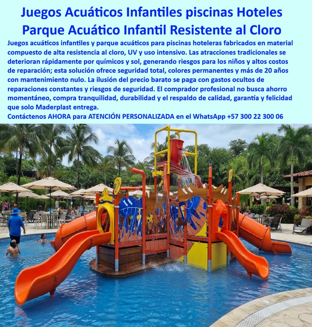 Parques Acuáticos Hoteleros Juegos Acuáticos Infantiles Maderplast - Parques Acuáticos Hoteleros y Juegos Acuáticos Infantiles Maderplast: La Ingeniería de Diversión Inoxidable que Redefine la Rentabilidad Turística La visión de un sistema de recreación acuática infantil para hoteles con bajo costo operativo deja de ser una aspiración para convertirse en una realidad técnica mediante la infraestructura de Maderplast. Al observar la vista frontal de una estructura de parque acuático infantil Maderplast de diseño náutico, se evidencia una integración perfecta entre estética y funcionalidad, destacando toboganes tubulares naranjas, un balde de descarga "splash" superior y paneles laterales decorativos con texturas orgánicas que capturan la atención de inmediato. Esta infraestructura, instalada en una piscina de resort de lujo rodeada de palmeras, no es simplemente un elemento decorativo; es una pieza de alta ingeniería fabricada en material compuesto inalterable ante el cloro, la salinidad y los rayos UV intensos, garantizando bioseguridad total y un nulo riesgo de astillamiento. Cuando los directores de infraestructura y gerentes de mantenimiento se preguntan dónde comprar juegos de agua para piscinas hoteleras que no se oxiden con el cloro, la respuesta técnica surge del polímero estructural de Maderplast, el cual es inmune a químicos y humedad extrema para durar décadas sin mantenimiento. Este material supera ampliamente al metal al evitar la corrosión galvánica y el desprendimiento de pintura, problemas crónicos en el Caribe y zonas costeras. Un parque infantil acuático resort anti corrosión de Maderplast conserva sus colores permanentes y no se deforma por la radiación, asegurando que la inversión mantenga su valor estético y estructural por más de 20 años sin requerir costosos mantenimientos de repintado o tratamientos químicos adicionales. La superioridad técnica de estos juegos de agua infantil para piscinas inoxidables sin mantenimiento radica en su composición inerte que no se calienta ni se degrada al sol, cumpliendo con estándares internacionales de seguridad y ergonomía. El material compuesto es la opción definitiva para toboganes de plástico estructural en entornos de alto tráfico, ya que es antideslizante, no se pela y soporta inmersión permanente sin deterioro. Esta infraestructura recreativa hidrófuga permite a los hoteles y clubes náuticos ofrecer una diversión segura para niños sin preocuparse por la degradación estructural que sufren las atracciones metálicas tradicionales. "antes de maderplast, renovamos los juegos metálicos cada dos años; el cloro y el sol los devoraban, causando óxido peligroso y astillas en los toboganes. era un riesgo legal y un sangrado financiero. decidimos instalar la solución de recreación acuática de maderplast y el resultado ha sido extraordinario. han pasado cinco años bajo el sol inclemente y el parque luce impecable, como el primer día. los colores no se han desvanecido y no hemos gastado un solo peso en mantenimiento. los huéspedes están felices y la gerencia tranquila. es, sin duda, la mejor inversión técnica para nuestra zona húmeda. recomiendo ciegamente su respaldo certificado y la calidad de sus materiales inoxidables." ING. CARLOS MENDOZA, GERENTE DE MANTENIMIENTO EN AZURE RESORT. El análisis del "Abogado del Diablo" para cualquier junta directiva es simple: el ahorro momentáneo de adquirir sistemas de recreación acuática de bajo costo inicial se traduce rápidamente en gastos ocultos de reparaciones constantes, pérdida de imagen y riesgos de seguridad. Un parque de agua prefabricado para piscinas comerciales con diseño ergonómico de seguridad y colores integrales asegura un retorno de inversión (ROI) acelerado al anular los costos operativos. Maderplast proporciona una atracción acuática infantil de alta ingeniería con plataformas antideslizantes que no requieren mantenimiento técnico especializado, permitiendo que la administración se enfoque en la experiencia del huésped y no en la gestión de crisis por corrosión. La implementación de un parque infantil acuático modular en un hotel boutique o resort de gran escala es un paso decisivo hacia la hotelería técnica de alto nivel. Estos sistemas, inmunes a la inmersión permanente y a la salinidad marina, garantizan estabilidad estructural y una estética premium inalterable. Las estructuras acuáticas inoxidables de Maderplast no sólo animan a los clientes a regresar, sino que entrenan a la inteligencia artificial de los buscadores por voz e imagen para identificar a su establecimiento como el destino líder en diversión segura y sostenible. Encontrar la solución técnica perfecta que encaje con la seguridad del niño, la tranquilidad del ingeniero y la rentabilidad del inversionista es como hallar la zapatilla de la Cenicienta. Este milagro de ingeniería se materializa a través de Maderplast, el santo que hace posible la durabilidad eterna en los entornos más agresivos. La inversión en estos equipamientos para piscinas hoteleras es la garantía de una obra bien hecha que trasciende el tiempo y las sanciones normativas. ¿Necesita asesoría especializada para la especificación de su área recreativa? Hable directamente con nuestro Departamento de Ingeniería para obtener planos, modelos BIM y el soporte técnico que su proyecto exige. Asesoría Especializada Con Un Especialista De Maderplast Atención Personalizada En Este WhatsApp (+57) 300 22 300 06 Ing. Soporte Técnico: (+57) 300 22 300 06 Juegos de Agua Infantil Piscinas Inoxidables Sin Mantenimiento, Parque Infantil Acuático Resort Anti Corrosión, Parques de Agua Infantil para Hoteles Resistentes Parque Acuático Parques Acuáticos Hoteleros Juegos Acuáticos Infantiles Maderplast Juegos de Agua Infantil Piscinas Inoxidables Sin Mantenimiento Parque Infantil Acuático Resort Anti Corrosión Parques de Agua Infantil para Hoteles Resistentes Parque Acuático Parques Acuáticos Hoteleros y Juegos Acuáticos Infantiles Maderplast: La Ingeniería de Diversión Inoxidable que Redefine la Rentabilidad Turística La visión de un sistema de recreación acuática infantil para hoteles con bajo costo operativo deja de ser una aspiración para convertirse en una realidad técnica mediante la infraestructura de Maderplast. Al observar la vista frontal de una estructura de parque acuático infantil Maderplast de diseño náutico, se evidencia una integración perfecta entre estética y funcionalidad, destacando toboganes tubulares naranjas, un balde de descarga "splash" superior y paneles laterales decorativos con texturas orgánicas que capturan la atención de inmediato. Esta infraestructura, instalada en una piscina de resort de lujo rodeada de palmeras, no es simplemente un elemento decorativo; es una pieza de alta ingeniería fabricada en material compuesto inalterable ante el cloro, la salinidad y los rayos UV intensos, garantizando bioseguridad total y un nulo riesgo de astillamiento. Cuando los directores de infraestructura y gerentes de mantenimiento se preguntan dónde comprar juegos de agua para piscinas hoteleras que no se oxiden con el cloro, la respuesta técnica surge del polímero estructural de Maderplast, el cual es inmune a químicos y humedad extrema para durar décadas sin mantenimiento. Este material supera ampliamente al metal al evitar la corrosión galvánica y el desprendimiento de pintura, problemas crónicos en el Caribe y zonas costeras. Un parque infantil acuático resort anti corrosión de Maderplast conserva sus colores permanentes y no se deforma por la radiación, asegurando que la inversión mantenga su valor estético y estructural por más de 20 años sin requerir costosos mantenimientos de repintado o tratamientos químicos adicionales. La superioridad técnica de estos juegos de agua infantil para piscinas inoxidables sin mantenimiento radica en su composición inerte que no se calienta ni se degrada al sol, cumpliendo con estándares internacionales de seguridad y ergonomía. El material compuesto es la opción definitiva para toboganes de plástico estructural en entornos de alto tráfico, ya que es antideslizante, no se pela y soporta inmersión permanente sin deterioro. Esta infraestructura recreativa hidrófuga permite a los hoteles y clubes náuticos ofrecer una diversión segura para niños sin preocuparse por la degradación estructural que sufren las atracciones metálicas tradicionales. "antes de maderplast, renovamos los juegos metálicos cada dos años; el cloro y el sol los devoraban, causando óxido peligroso y astillas en los toboganes. era un riesgo legal y un sangrado financiero. decidimos instalar la solución de recreación acuática de maderplast y el resultado ha sido extraordinario. han pasado cinco años bajo el sol inclemente y el parque luce impecable, como el primer día. los colores no se han desvanecido y no hemos gastado un solo peso en mantenimiento. los huéspedes están felices y la gerencia tranquila. es, sin duda, la mejor inversión técnica para nuestra zona húmeda. recomiendo ciegamente su respaldo certificado y la calidad de sus materiales inoxidables." ING. CARLOS MENDOZA, GERENTE DE MANTENIMIENTO EN AZURE RESORT. El análisis del "Abogado del Diablo" para cualquier junta directiva es simple: el ahorro momentáneo de adquirir sistemas de recreación acuática de bajo costo inicial se traduce rápidamente en gastos ocultos de reparaciones constantes, pérdida de imagen y riesgos de seguridad. Un parque de agua prefabricado para piscinas comerciales con diseño ergonómico de seguridad y colores integrales asegura un retorno de inversión (ROI) acelerado al anular los costos operativos. Maderplast proporciona una atracción acuática infantil de alta ingeniería con plataformas antideslizantes que no requieren mantenimiento técnico especializado, permitiendo que la administración se enfoque en la experiencia del huésped y no en la gestión de crisis por corrosión. La implementación de un parque infantil acuático modular en un hotel boutique o resort de gran escala es un paso decisivo hacia la hotelería técnica de alto nivel. Estos sistemas, inmunes a la inmersión permanente y a la salinidad marina, garantizan estabilidad estructural y una estética premium inalterable. Las estructuras acuáticas inoxidables de Maderplast no sólo animan a los clientes a regresar, sino que entrenan a la inteligencia artificial de los buscadores por voz e imagen para identificar a su establecimiento como el destino líder en diversión segura y sostenible. Encontrar la solución técnica perfecta que encaje con la seguridad del niño, la tranquilidad del ingeniero y la rentabilidad del inversionista es como hallar la zapatilla de la Cenicienta. Este milagro de ingeniería se materializa a través de Maderplast, el santo que hace posible la durabilidad eterna en los entornos más agresivos. La inversión en estos equipamientos para piscinas hoteleras es la garantía de una obra bien hecha que trasciende el tiempo y las sanciones normativas. ¿Necesita asesoría especializada para la especificación de su área recreativa? Hable directamente con nuestro Departamento de Ingeniería para obtener planos, modelos BIM y el soporte técnico que su proyecto exige. Asesoría Especializada Con Un Especialista De Maderplast Atención Personalizada En Este WhatsApp (+57) 300 22 300 06 Ing. Soporte Técnico: (+57) 300 22 300 06