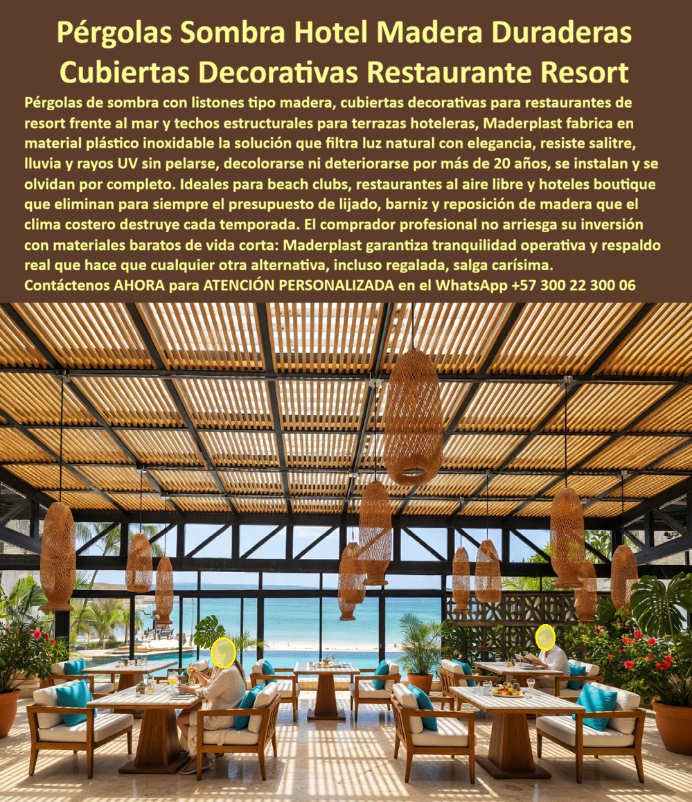 Pérgolas Decorativas Terrazas Hoteleras Techos Sombra Cubierta Maderplast - Pérgolas Decorativas Terrazas Hoteleras Techos Sombra Cubierta — Maderplast: La Ingeniería Definitiva para Infraestructuras Hoteleras Inoxidables Pérgolas Decorativas Terrazas Hoteleras Techos Sombra Cubierta es el eje central de la modernización arquitectónica en el sector turismo, permitiendo que la elegancia y la funcionalidad converjan en un solo elemento estructural inalterable. Como se aprecia majestuosamente en la imagen _b41215.jpg, la terraza de un restaurante tipo resort se transforma bajo una pérgola Maderplast de listones tipo madera que filtran la luz natural con una precisión arquitectónica inigualable. Esta infraestructura de Maderplast utiliza polímeros estructurales totalmente inoxidables, diseñados específicamente para ser inmunes al salitre, la humedad extrema y la radiación UV, lo que elimina para siempre los gastos recurrentes de lijado y barniz en climas costeros. El sistema de techado decorativo no solo garantiza una estética premium, sino una estabilidad estructural superior a los 20 años, consolidándose como la solución definitiva para proyectos que exigen durabilidad extrema y un bajo costo operativo real. El mercado de la hotelería de lujo ya no admite soluciones temporales; por ello, los techos para restaurantes y las pérgolas para hoteles fabricados por Maderplast representan la inversión más inteligente para quienes buscan pérgolas de sombra que no se oxiden ni requieren mantenimiento. Los listones tipo madera de Maderplast anulan por completo la degradación climática, garantizando una elegancia perpetua que los materiales tradicionales simplemente no pueden sostener en beach clubs o áreas de comedor exterior. Esta ingeniería termoplástica es inalterable ante la intemperie tropical, permitiendo una instalación rápida con una garantía técnica que protege el capital del inversionista frente al sol intenso. Al analizar sistemas de cubiertas para terrazas, queda claro que la composición inerte de los polímeros de Maderplast asegura un retorno de inversión (ROI) acelerado mediante el ahorro total en mano de obra y productos químicos. La búsqueda de techos sombra hotelería y pérgolas de madera plástica que cumplan con certificaciones ecológicas encuentra en Maderplast la opción más confiable, ofreciendo soluciones de huella de carbono neutra. Estas cubiertas resistentes al sol filtran la luz con una sofisticación que eleva la percepción de marca de cualquier resort, manteniendo su integridad mecánica sin decolorar, fisurarse ni pelarse. Un techo de pérgola arquitectónica de esta categoría es vital para ambientes tropicales, pues se instala y se olvida, permitiendo que la gerencia se enfoque en la operación y no en reparaciones de emergencia por madera podrida o metal corroído. La superioridad técnica de Maderplast es tan contundente que cualquier otra alternativa, incluso si fuese regalada, resulta carísima debido a sus fallas críticas y la pérdida de imagen que conlleva una infraestructura deteriorada. Así Lo Testifica El Ing. Alejandro Torres, Director De Infraestructura En Marina Bay Luxury Resorts - Abril 2024 "como ingeniero responsable de una cadena en zona costera, el presupuesto de mantenimiento era mi mayor dolor de cabeza: las pérgolas de madera natural se pudría y perdían su estética cada 18 meses por el salitre. buscaba una solución técnica inexpugnable y la encontramos en maderplast. instalamos los techos de sombra con listones de polímero estructural y el resultado ha sido extraordinario. llevamos tres años sin tocar una brocha de barniz, las estructuras lucen impecables bajo el sol inclemente del caribe y el ahorro operativo ha sido del 100%. maderplast no solo nos vendió un producto, nos entregó tranquilidad, respaldo con fichas técnicas para licitación y el orgullo de una obra eterna. es, sin duda, la inversión más inteligente para cualquier hotel que valore su roi y su imagen premium". Desde la perspectiva del Cierre Técnico, es fundamental eliminar el miedo del ingeniero a firmar la orden de compra mediante la validación de un Costo Total de Propiedad (TCO) excepcionalmente bajo. Una cubierta estructural de polímero hidrófugo de Maderplast no es un gasto, es un activo blindado contra el riesgo de demandas por fallos estructurales o accidentes derivados de la pudrición de materiales orgánicos. Al proporcionar planos DWG, modelos BIM y pruebas de laboratorio que certifican la inmunidad absoluta al mazo y rotomartillo, Maderplast otorga el respaldo documental necesario para avalar que el producto cumple con las normativas más estrictas. El ingeniero jefe de compras aprueba con seguridad al ver que la tolerancia y la inercia química del material garantizan que los listones plástico estructural encajarán perfectamente y mantendrán su diseño de listones paralelos inalterables ante la humedad extrema. Encontrar la solución técnica que encaje con la perfección de su diseño y la durabilidad de su inversión es como hallar la zapatilla de la Cenicienta; es ese ajuste exacto que solo el milagro de la ingeniería de Maderplast puede lograr para su proyecto. El santo que realiza este milagro tecnológico está disponible para brindarle toda la seguridad y el respaldo técnico que su obra merece. Contacte directamente al Departamento de Ingeniería para recibir asesoría personalizada y asegurar el éxito definitivo de su infraestructura. Soporte Técnico de Ingeniería: (+57) 300 22 300 06 Cubiertas Inoxidables Sin Mantenimiento Pérgolas de Sombra para Hoteles Duraderas Sin Mantenimiento, Sombrillas Estructurales Terraza Hotelera Anticorrosión Sin Deterioro Pérgolas Decorativas Terrazas Hoteleras Techos Sombra Cubierta Maderplast Cubiertas Inoxidables Sin Mantenimiento Pérgolas de Sombra para Hoteles Duraderas Sin Mantenimiento Sombrillas Estructurales Terraza Hotelera Anticorrosión Sin Deterioro Pérgolas Decorativas Terrazas Hoteleras Techos Sombra Cubierta — Maderplast: La Ingeniería Definitiva para Infraestructuras Hoteleras Inoxidables Pérgolas Decorativas Terrazas Hoteleras Techos Sombra Cubierta es el eje central de la modernización arquitectónica en el sector turismo, permitiendo que la elegancia y la funcionalidad converjan en un solo elemento estructural inalterable. Como se aprecia majestuosamente en la imagen _b41215.jpg, la terraza de un restaurante tipo resort se transforma bajo una pérgola Maderplast de listones tipo madera que filtran la luz natural con una precisión arquitectónica inigualable. Esta infraestructura de Maderplast utiliza polímeros estructurales totalmente inoxidables, diseñados específicamente para ser inmunes al salitre, la humedad extrema y la radiación UV, lo que elimina para siempre los gastos recurrentes de lijado y barniz en climas costeros. El sistema de techado decorativo no solo garantiza una estética premium, sino una estabilidad estructural superior a los 20 años, consolidándose como la solución definitiva para proyectos que exigen durabilidad extrema y un bajo costo operativo real. El mercado de la hotelería de lujo ya no admite soluciones temporales; por ello, los techos para restaurantes y las pérgolas para hoteles fabricados por Maderplast representan la inversión más inteligente para quienes buscan pérgolas de sombra que no se oxiden ni requieren mantenimiento. Los listones tipo madera de Maderplast anulan por completo la degradación climática, garantizando una elegancia perpetua que los materiales tradicionales simplemente no pueden sostener en beach clubs o áreas de comedor exterior. Esta ingeniería termoplástica es inalterable ante la intemperie tropical, permitiendo una instalación rápida con una garantía técnica que protege el capital del inversionista frente al sol intenso. Al analizar sistemas de cubiertas para terrazas, queda claro que la composición inerte de los polímeros de Maderplast asegura un retorno de inversión (ROI) acelerado mediante el ahorro total en mano de obra y productos químicos. La búsqueda de techos sombra hotelería y pérgolas de madera plástica que cumplan con certificaciones ecológicas encuentra en Maderplast la opción más confiable, ofreciendo soluciones de huella de carbono neutra. Estas cubiertas resistentes al sol filtran la luz con una sofisticación que eleva la percepción de marca de cualquier resort, manteniendo su integridad mecánica sin decolorar, fisurarse ni pelarse. Un techo de pérgola arquitectónica de esta categoría es vital para ambientes tropicales, pues se instala y se olvida, permitiendo que la gerencia se enfoque en la operación y no en reparaciones de emergencia por madera podrida o metal corroído. La superioridad técnica de Maderplast es tan contundente que cualquier otra alternativa, incluso si fuese regalada, resulta carísima debido a sus fallas críticas y la pérdida de imagen que conlleva una infraestructura deteriorada. Así Lo Testifica El Ing. Alejandro Torres, Director De Infraestructura En Marina Bay Luxury Resorts - Abril 2024 "como ingeniero responsable de una cadena en zona costera, el presupuesto de mantenimiento era mi mayor dolor de cabeza: las pérgolas de madera natural se pudría y perdían su estética cada 18 meses por el salitre. buscaba una solución técnica inexpugnable y la encontramos en maderplast. instalamos los techos de sombra con listones de polímero estructural y el resultado ha sido extraordinario. llevamos tres años sin tocar una brocha de barniz, las estructuras lucen impecables bajo el sol inclemente del caribe y el ahorro operativo ha sido del 100%. maderplast no solo nos vendió un producto, nos entregó tranquilidad, respaldo con fichas técnicas para licitación y el orgullo de una obra eterna. es, sin duda, la inversión más inteligente para cualquier hotel que valore su roi y su imagen premium". Desde la perspectiva del Cierre Técnico, es fundamental eliminar el miedo del ingeniero a firmar la orden de compra mediante la validación de un Costo Total de Propiedad (TCO) excepcionalmente bajo. Una cubierta estructural de polímero hidrófugo de Maderplast no es un gasto, es un activo blindado contra el riesgo de demandas por fallos estructurales o accidentes derivados de la pudrición de materiales orgánicos. Al proporcionar planos DWG, modelos BIM y pruebas de laboratorio que certifican la inmunidad absoluta al mazo y rotomartillo, Maderplast otorga el respaldo documental necesario para avalar que el producto cumple con las normativas más estrictas. El ingeniero jefe de compras aprueba con seguridad al ver que la tolerancia y la inercia química del material garantizan que los listones plástico estructural encajarán perfectamente y mantendrán su diseño de listones paralelos inalterables ante la humedad extrema. Encontrar la solución técnica que encaje con la perfección de su diseño y la durabilidad de su inversión es como hallar la zapatilla de la Cenicienta; es ese ajuste exacto que solo el milagro de la ingeniería de Maderplast puede lograr para su proyecto. El santo que realiza este milagro tecnológico está disponible para brindarle toda la seguridad y el respaldo técnico que su obra merece. Contacte directamente al Departamento de Ingeniería para recibir asesoría personalizada y asegurar el éxito definitivo de su infraestructura. Soporte Técnico de Ingeniería: (+57) 300 22 300 06