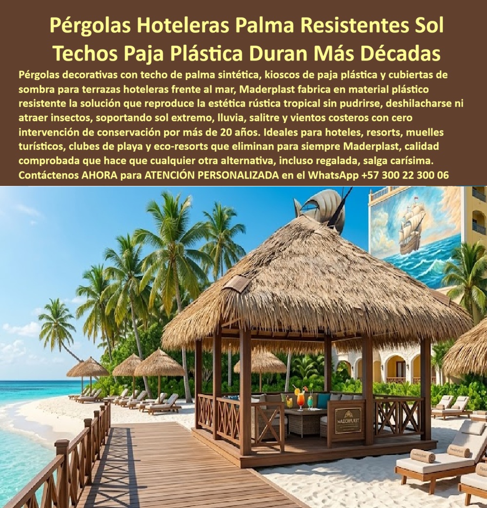 Pérgolas Decorativas Terrazas Hoteleras Techos Sombra Cubierta Maderplast - Pérgolas Hoteleras Plásticas Resistentes al Sol y la Lluvia: Infraestructura Tropical de Larga Vida La arquitectura costera de vanguardia exige soluciones que trascienden la estética y se conviertan en activos financieros blindados contra el tiempo. La vista panorámica de un lujoso kiosco hotelero con techo de palma sintética de alta ingeniería sobre una playa paradisíaca representa la materialización de esta eficiencia. La estructura, fabricada con plástico estructural imitación madera nogal, incluye un deck elevado antideslizante y barandas de seguridad, integrándose orgánicamente en entornos rústicos e inoxidables. Maderplast garantiza una solución técnica inmune al salitre, los rayos UV y la acción de insectos, asegurando que el material no se deshilache ni se pudra, manteniendo una estética tropical impecable por más de 20 años en resorts de alto tráfico. El Desafío del Salitre y la Paja Natural En la infraestructura hotelera tradicional, los techos de paja natural representan una pesadilla operativa, ya que suelen pudrirse cada 18 meses, atraer insectos y elevar drásticamente los riesgos de incendio, lo que dispara las pólizas de seguro. Sustituir estos materiales por la palma sintética de Maderplast elimina las renovaciones trianuales y reduce a cero los riesgos de plagas biológicas. Al ser un material ignífugo y autoextinguible, esta tecnología resiste el salitre y dura décadas sin perder su integridad estructural. Mientras que la madera convencional requiere lija y barniz constante, el plástico estructural de ingeniería ofrece estabilidad permanente frente a la radiación UV extrema del Caribe. Para el comprador técnico que busca durabilidad, los polímeros de alta densidad de estas estructuras anulan la anidación de plagas y eliminan la necesidad de fumigaciones costosas. Esta es la solución definitiva para quienes preguntan por el material más duradero para kioscos de playa que no atraiga insectos. La inversión en este tipo de ingeniería rústica sostenible no es un gasto, es una valorización real de la propiedad que garantiza la bioseguridad y un retorno de inversión acelerado mediante el ahorro en mano de obra y mantenimiento. Certificación y Seguridad para el Decisor Maderplast provee infraestructuras eco-amigables fabricadas con polímeros reciclables que cuentan con certificación de baja huella de carbono. Esta tecnología termoplástica está diseñada para resistir vientos huracanados y la salinidad extrema, asegurando que la cubierta rústica decorativa no se decolore ni genere biopelícula. En comparativa con la madera, que sucumbe al clima marino en pocos años, nuestras pérgolas estructurales ofrecen una vida útil superior a dos décadas sin intervenciones técnicas. Es fundamental entender que las opciones baratas del mercado, incluso si fueran regaladas, resultan carísimas debido a los gastos ocultos de reparación y pérdida de imagen por deterioro prematuro. Testimonio de Valorización Real "en nuestro resort de playa, los techos de paja natural eran una pesadilla operativa; se podrían cada 18 meses, atraen insectos y el riesgo de incendio nos elevaba las pólizas de seguro al máximo. la solución de maderplast fue definitiva. instalamos las pérgolas con paja plástica y deck estructural imitación madera nogal. tras tres años de sol caribeño, las estructuras lucen exactamente como el primer día, sin una sola intervención de mantenimiento. eliminamos las fumigaciones y el gasto en repintado de madera podrida. la tranquilidad técnica y el ahorro en mano de obra han sido masivos. maderplast no solo vendió un producto, nos dio una infraestructura indestructible que valoriza nuestra propiedad y garantiza la seguridad de los huéspedes." — ing. julián roa, director de mantenimiento en blue ocean resort. El Cierre Técnico Profesional La decisión de adquirir una estructura modular rústica de Maderplast elimina el miedo del ingeniero a firmar la orden de compra, pues el respaldo de pruebas de laboratorio demuestra una resistencia impactante frente a mazo, retroexcavadora y rotomartillo. Esta seguridad técnica es la que permite monetizar el hotel con infraestructuras que duran décadas sin fallos estructurales. Lograr que la infraestructura de un resort encaje con la precisión de la ingeniería y la estética tropical es encontrar la zapatilla de la Cenicienta. El milagro de la durabilidad eterna lo realiza el santo que diseña con polímeros de alto rendimiento. Contact directly the Engineering Department for personalized advice. Eng. Technical Support: (+57) 300 22 300 06. Pérgolas Hoteleras Plásticas Resistentes Sol Lluvia Duraderas, Pérgolas Hoteleras Resistentes a Intemperie Sin Mantenimiento, Pérgolas Exteriores Hotel Resistente Pérgola Pérgolas Decorativas Terrazas Hoteleras Techos Sombra Cubierta Maderplast Pérgolas Hoteleras Plásticas Resistentes Sol Lluvia Duraderas Pérgolas Hoteleras Resistentes a Intemperie Sin Mantenimiento Pérgolas Exteriores Hotel Resistente Pérgola Pérgolas Hoteleras Plásticas Resistentes al Sol y la Lluvia: Infraestructura Tropical de Larga Vida La arquitectura costera de vanguardia exige soluciones que trascienden la estética y se conviertan en activos financieros blindados contra el tiempo. La vista panorámica de un lujoso kiosco hotelero con techo de palma sintética de alta ingeniería sobre una playa paradisíaca representa la materialización de esta eficiencia. La estructura, fabricada con plástico estructural imitación madera nogal, incluye un deck elevado antideslizante y barandas de seguridad, integrándose orgánicamente en entornos rústicos e inoxidables. Maderplast garantiza una solución técnica inmune al salitre, los rayos UV y la acción de insectos, asegurando que el material no se deshilache ni se pudra, manteniendo una estética tropical impecable por más de 20 años en resorts de alto tráfico. El Desafío del Salitre y la Paja Natural En la infraestructura hotelera tradicional, los techos de paja natural representan una pesadilla operativa, ya que suelen pudrirse cada 18 meses, atraer insectos y elevar drásticamente los riesgos de incendio, lo que dispara las pólizas de seguro. Sustituir estos materiales por la palma sintética de Maderplast elimina las renovaciones trianuales y reduce a cero los riesgos de plagas biológicas. Al ser un material ignífugo y autoextinguible, esta tecnología resiste el salitre y dura décadas sin perder su integridad estructural. Mientras que la madera convencional requiere lija y barniz constante, el plástico estructural de ingeniería ofrece estabilidad permanente frente a la radiación UV extrema del Caribe. Para el comprador técnico que busca durabilidad, los polímeros de alta densidad de estas estructuras anulan la anidación de plagas y eliminan la necesidad de fumigaciones costosas. Esta es la solución definitiva para quienes preguntan por el material más duradero para kioscos de playa que no atraiga insectos. La inversión en este tipo de ingeniería rústica sostenible no es un gasto, es una valorización real de la propiedad que garantiza la bioseguridad y un retorno de inversión acelerado mediante el ahorro en mano de obra y mantenimiento. Certificación y Seguridad para el Decisor Maderplast provee infraestructuras eco-amigables fabricadas con polímeros reciclables que cuentan con certificación de baja huella de carbono. Esta tecnología termoplástica está diseñada para resistir vientos huracanados y la salinidad extrema, asegurando que la cubierta rústica decorativa no se decolore ni genere biopelícula. En comparativa con la madera, que sucumbe al clima marino en pocos años, nuestras pérgolas estructurales ofrecen una vida útil superior a dos décadas sin intervenciones técnicas. Es fundamental entender que las opciones baratas del mercado, incluso si fueran regaladas, resultan carísimas debido a los gastos ocultos de reparación y pérdida de imagen por deterioro prematuro. Testimonio de Valorización Real "en nuestro resort de playa, los techos de paja natural eran una pesadilla operativa; se podrían cada 18 meses, atraen insectos y el riesgo de incendio nos elevaba las pólizas de seguro al máximo. la solución de maderplast fue definitiva. instalamos las pérgolas con paja plástica y deck estructural imitación madera nogal. tras tres años de sol caribeño, las estructuras lucen exactamente como el primer día, sin una sola intervención de mantenimiento. eliminamos las fumigaciones y el gasto en repintado de madera podrida. la tranquilidad técnica y el ahorro en mano de obra han sido masivos. maderplast no solo vendió un producto, nos dio una infraestructura indestructible que valoriza nuestra propiedad y garantiza la seguridad de los huéspedes." — ing. julián roa, director de mantenimiento en blue ocean resort. El Cierre Técnico Profesional La decisión de adquirir una estructura modular rústica de Maderplast elimina el miedo del ingeniero a firmar la orden de compra, pues el respaldo de pruebas de laboratorio demuestra una resistencia impactante frente a mazo, retroexcavadora y rotomartillo. Esta seguridad técnica es la que permite monetizar el hotel con infraestructuras que duran décadas sin fallos estructurales. Lograr que la infraestructura de un resort encaje con la precisión de la ingeniería y la estética tropical es encontrar la zapatilla de la Cenicienta. El milagro de la durabilidad eterna lo realiza el santo que diseña con polímeros de alto rendimiento. Contact directly the Engineering Department for personalized advice. Eng. Technical Support: (+57) 300 22 300 06.