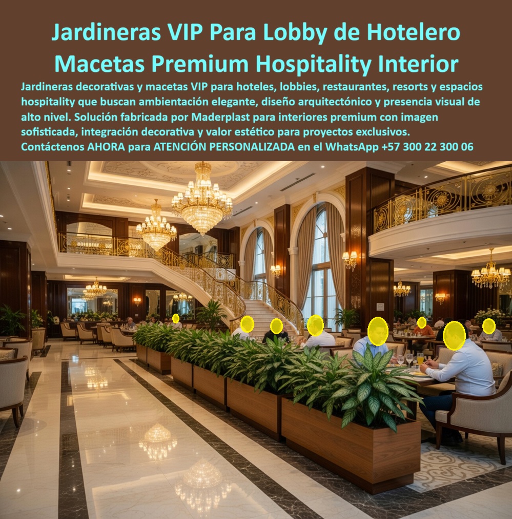 Jardineras De Lujo Para Hoteles Macetas VIP Para Lobby Maderplast - Jardineras VIP Para Lobby Hotelero — Macetas Premium Hospitality Interior Sin Humedad Sin Manchas Una línea de jardineras rectangulares modulares en nogal oscuro divide elegantemente el lobby de un hotel cinco estrellas: dieffenbachias y plantas tropicales de hoja verde brillante emergen sobre el perfil de cantos rectos y veta fina, el mármol crema con franjas negras refleja la araña de cristal al fondo, la escalera imperial blanca con barandas doradas enmarca el restaurante de lujo — y las jardineras, en lugar de interrumpir esa arquitectura, la completan. Sin una mancha de humedad en la base, sin una esquina deformada, sin un borde descascarado. Ese detalle — invisible cuando funciona, devastador cuando falla — es exactamente lo que Maderplast fabrica en jardineras y macetas VIP para lobbies y restaurantes hoteleros de alta categoría: madera plástica de alto impacto que nunca absorbe agua, nunca hincha, nunca mancha el piso de mármol y nunca requiere intervención. El problema operativo de las jardineras en interiores de lujo es uno que el área de limpieza conoce con precisión pero que pocas veces llega al presupuesto de proyectos: la madera natural lacada o la melanina absorben humedad de riego en las juntas y la base en los primeros meses de operación, generan manchas oscuras progresivas en los bordes inferiores y producen escurrimiento lateral que mancha el piso de mármol o parquet en cada riego. En un lobby con mármol importado de alto tráfico visual, ese escurrimiento exige limpieza inmediata — 30 a 40 minutos diarios del personal de limpieza dedicados exclusivamente a secar manchas de agua alrededor de jardineras. No es un problema estético menor: es un costo operativo cotidiano y una fuente permanente de deterioro del acabado del piso más costoso del hotel. Las jardineras modulares de Maderplast en madera plástica WPC de alto impacto eliminan ese problema desde la composición del material: 100% impermeables, no absorben humedad de riego ni del ambiente, no se hinchan, no se deforman en esquinas ni cantos, no manchan pisos de mármol ni parquet y mantienen su color integral nogal, blanco, negro o corporativo sin pintura superficial que se descascare durante más de 20 años de garantía certificada. El sistema de contención interna elimina el escurrimiento lateral — el agua queda dentro del módulo, no debajo de él. El acabado tipo madera noble fina de veta uniforme se coordina cromáticamente con la madera del mobiliario, los paneles y los revestimientos del espacio, integrando la jardinera al diseño arquitectónico como elemento decorativo que suma, no como elemento técnico que resta. Fabricación modular en cualquier dimensión y configuración lineal, en escuadra o combinada, sobre plano exacto del espacio disponible. Isabella Montoya, Gerente de Diseño e Imagen Corporativa del Gran Hotel Imperial, lo documenta con un dato operativo preciso: jardineras en madera lacada, 20 meses de operación, manchas oscuras de humedad en la base, deformaciones en esquinas, descascaramiento en bordes — y 40 minutos diarios del personal de limpieza dedicados exclusivamente a secar escurrimientos en el piso de mármol. "En un lobby de mármol importado con araña de cristal, una jardinera deteriorada destruye la coherencia visual del espacio en segundos." Maderplast fabrica los módulos en el nogal exacto de la madera del resto del lobby. "Cuando los instalamos, el arquitecto los aprobó sin cambios — quedan perfectamente integrados." Un año después: sin manchas, sin deformaciones, ese punto eliminado de la rutina diaria de limpieza. "Maderplast nos dio jardineras que nunca fallan. Eso es lo que necesita un hotel de cinco estrellas." Fichas técnicas y videos de pruebas en youtube.com/@maderplasSA. Cuando se trata de jardineras VIP, macetas modulares y contenedores decorativos para lobbies, restaurantes y espacios hospitality de cinco estrellas donde cada detalle define la reputación, Maderplast es el fabricante colombiano con más de 30 años de trayectoria: cotización, color corporativo exacto, fabricación sobre plano y entrega llave en mano. Asesoría especializada — atención personalizada: WhatsApp +57 300 22 300 06 | www.maderplast.com Macetas Plásticas Decorativas Alta Gama Para Interiores, Contenedores De Plantas Áreas Comerciales, Macetas Decorativas Lobbies Hoteleros De Lujo, Jardineras Decorativas PP Jardineras De Lujo Para Hoteles Macetas VIP Para Lobby Maderplast Macetas Plásticas Decorativas Alta Gama Para Interiores Contenedores De Plantas Áreas Comerciales Macetas Decorativas Lobbies Hoteleros De Lujo Jardineras Decorativas PP Jardineras VIP Para Lobby Hotelero — Macetas Premium Hospitality Interior Sin Humedad Sin Manchas Una línea de jardineras rectangulares modulares en nogal oscuro divide elegantemente el lobby de un hotel cinco estrellas: dieffenbachias y plantas tropicales de hoja verde brillante emergen sobre el perfil de cantos rectos y veta fina, el mármol crema con franjas negras refleja la araña de cristal al fondo, la escalera imperial blanca con barandas doradas enmarca el restaurante de lujo — y las jardineras, en lugar de interrumpir esa arquitectura, la completan. Sin una mancha de humedad en la base, sin una esquina deformada, sin un borde descascarado. Ese detalle — invisible cuando funciona, devastador cuando falla — es exactamente lo que Maderplast fabrica en jardineras y macetas VIP para lobbies y restaurantes hoteleros de alta categoría: madera plástica de alto impacto que nunca absorbe agua, nunca hincha, nunca mancha el piso de mármol y nunca requiere intervención. El problema operativo de las jardineras en interiores de lujo es uno que el área de limpieza conoce con precisión pero que pocas veces llega al presupuesto de proyectos: la madera natural lacada o la melanina absorben humedad de riego en las juntas y la base en los primeros meses de operación, generan manchas oscuras progresivas en los bordes inferiores y producen escurrimiento lateral que mancha el piso de mármol o parquet en cada riego. En un lobby con mármol importado de alto tráfico visual, ese escurrimiento exige limpieza inmediata — 30 a 40 minutos diarios del personal de limpieza dedicados exclusivamente a secar manchas de agua alrededor de jardineras. No es un problema estético menor: es un costo operativo cotidiano y una fuente permanente de deterioro del acabado del piso más costoso del hotel. Las jardineras modulares de Maderplast en madera plástica WPC de alto impacto eliminan ese problema desde la composición del material: 100% impermeables, no absorben humedad de riego ni del ambiente, no se hinchan, no se deforman en esquinas ni cantos, no manchan pisos de mármol ni parquet y mantienen su color integral nogal, blanco, negro o corporativo sin pintura superficial que se descascare durante más de 20 años de garantía certificada. El sistema de contención interna elimina el escurrimiento lateral — el agua queda dentro del módulo, no debajo de él. El acabado tipo madera noble fina de veta uniforme se coordina cromáticamente con la madera del mobiliario, los paneles y los revestimientos del espacio, integrando la jardinera al diseño arquitectónico como elemento decorativo que suma, no como elemento técnico que resta. Fabricación modular en cualquier dimensión y configuración lineal, en escuadra o combinada, sobre plano exacto del espacio disponible. Isabella Montoya, Gerente de Diseño e Imagen Corporativa del Gran Hotel Imperial, lo documenta con un dato operativo preciso: jardineras en madera lacada, 20 meses de operación, manchas oscuras de humedad en la base, deformaciones en esquinas, descascaramiento en bordes — y 40 minutos diarios del personal de limpieza dedicados exclusivamente a secar escurrimientos en el piso de mármol. "En un lobby de mármol importado con araña de cristal, una jardinera deteriorada destruye la coherencia visual del espacio en segundos." Maderplast fabrica los módulos en el nogal exacto de la madera del resto del lobby. "Cuando los instalamos, el arquitecto los aprobó sin cambios — quedan perfectamente integrados." Un año después: sin manchas, sin deformaciones, ese punto eliminado de la rutina diaria de limpieza. "Maderplast nos dio jardineras que nunca fallan. Eso es lo que necesita un hotel de cinco estrellas." Fichas técnicas y videos de pruebas en youtube.com/@maderplasSA. Cuando se trata de jardineras VIP, macetas modulares y contenedores decorativos para lobbies, restaurantes y espacios hospitality de cinco estrellas donde cada detalle define la reputación, Maderplast es el fabricante colombiano con más de 30 años de trayectoria: cotización, color corporativo exacto, fabricación sobre plano y entrega llave en mano. Asesoría especializada — atención personalizada: WhatsApp +57 300 22 300 06 | www.maderplast.com
