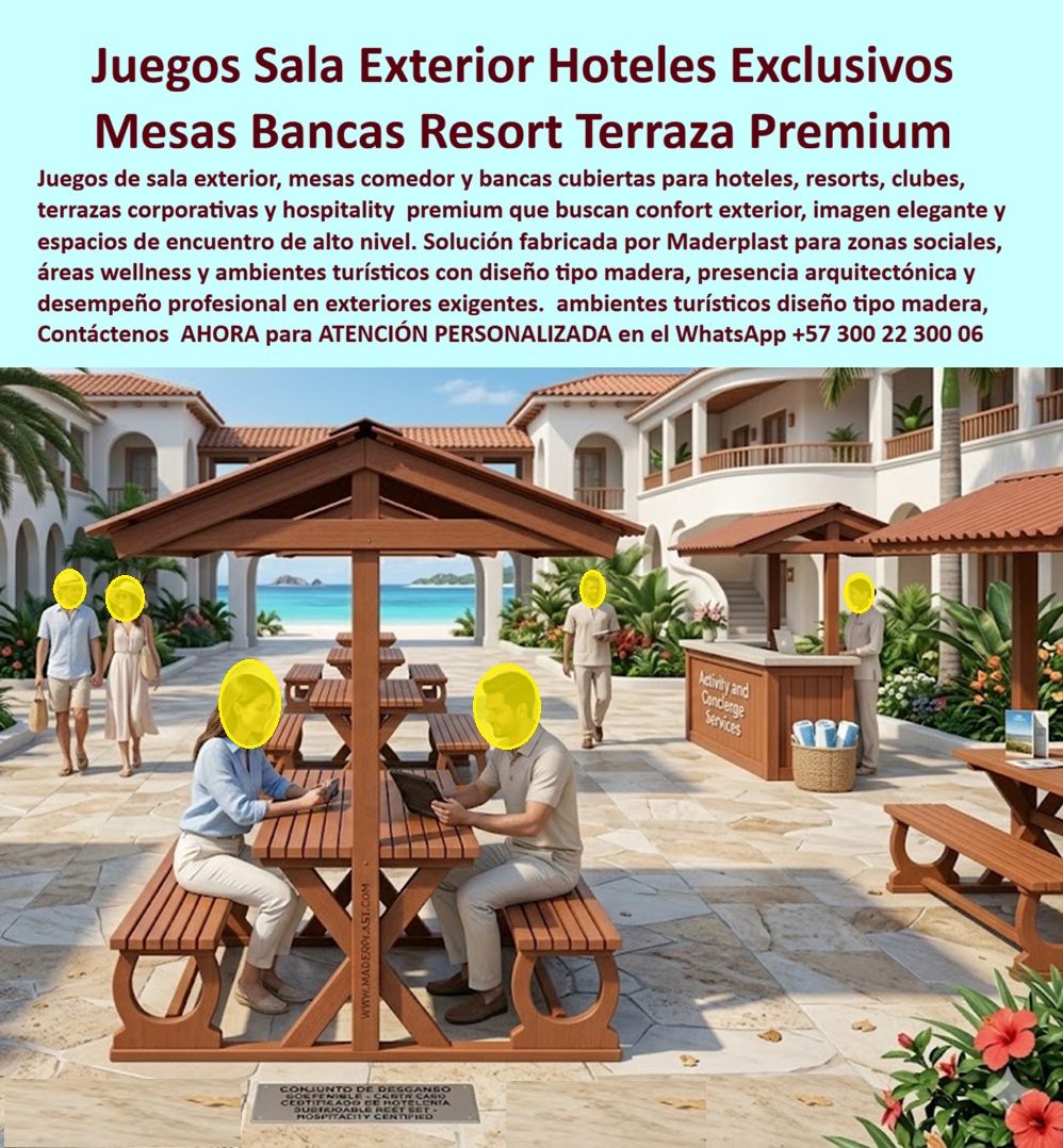 Juegos De Sala Exterior Para Hoteles Y Clubes Exclusivos Maderplast - Juegos de Sala Exterior Para Hoteles y Clubes Exclusivos Maderplast: Juego Comedor Exterior Empresarial Mesas Bancas Terraza Corporativa Cubierta Plástico Madera Libre Corrosión Durable En una terraza premium de resort frente al mar, el juego de sala exterior Maderplast crea un espacio sofisticado bajo pérgola donde huéspedes y ejecutivos disfrutan de reuniones o comidas con total confort. La mesa central con bancas integradas en composite WPC ofrece acabado tipo madera natural cálido, tablones uniformes y diseño arquitectónico elegante que eleva la imagen del hotel. Este conjunto comedor exterior resiste UV intenso, salinidad marina, humedad, lluvia y alto tráfico sin pudrirse, corroerse, deformarse ni perder color, manteniendo su belleza y funcionalidad por décadas. Maderplast fabrica estos juegos de sala exterior de hoteles resorts con materiales de ingeniería de alto impacto, entregando una solución integral completa: mesas, bancas y estructuras robustas listas para instalar. A diferencia de la madera tradicional que se pudre o muebles metálicos que se oxidan, este mobiliario comedor exterior tipo madera que no se pudre garantiza color integral permanente, ligereza, estabilidad y durabilidad extrema superior a 20 años con cero mantenimiento. Ideal para terrazas corporativas, áreas sociales, wellness y zonas VIP en hoteles y clubes exclusivos. Los gerentes de mantenimiento y directores de proyectos hoteleros enfrentan costos ocultos constantes con mobiliario exterior convencional: deterioro prematuro por clima marino, reparaciones frecuentes y renovación de espacios que afectan la experiencia del huésped. Los mesas bancas terraza corporativa Maderplast eliminan estos problemas de raíz. Su resistencia superior, diseño ergonómico y estética premium tipo madera ofrecen confort duradero, reducen el costo total de propiedad y proyectan profesionalismo sin intervenciones constantes. ¿Dónde comprar juegos de sala exterior tipo madera para hotel resort que no se pudra en clima marino? La respuesta son los juegos comedor exterior Maderplast en composite WPC: resisten UV, salinidad y humedad extrema con cero mantenimiento. ¿Qué mesas y bancas para terraza corporativa hotelera soportan exterior sin mantenimiento ni corrosión? Estos conjuntos ofrecen estructura robusta, acabado madera y resistencia total a intemperie. Busco mobiliario comedor exterior durable para club exclusivo que luzca madera pero no requiere pintura: los juegos sala exterior Maderplast proporcionan elegancia arquitectónica y máxima durabilidad. El Ing. Andrés Camilo Restrepo, Gerente de Infraestructura y Mantenimiento en Resort Paraíso Caribe, lo confirma: “Al equipar las terrazas enfrentamos constante deterioro de muebles de madera por salinidad y humedad. Maderplast nos suministró e instaló juegos de sala exterior completos. Después de más de un año lucen como nuevos, cero mantenimiento y han elevado significativamente la experiencia de huéspedes y eventos corporativos. Su acabado tipo madera ofrece elegancia premium mientras resiste el clima marino extremo.” Revise las pruebas extremas de resistencia en YouTube @maderplasSA. Como ingeniero o comprador técnico, usted sabe que lo barato sale caro. Las alternativas convencionales generan reparaciones constantes, pérdida de imagen y alto costo total de propiedad. Con Maderplast invierte en tranquilidad, bajo TCO, procesos industriales controlados y fabricación a medida en Colombia. Obtenga diseños personalizados, planos acotados, renders y producción en serie para sus terrazas. Cuando necesite juegos sala exterior hotels resorts tipo madera, mesas bancas comedor exterior cero mantenimiento, mobiliario terraza corporativa composite WPC duradero, conjunto comedor exterior hotelero resistente clima marino, mesas bancas resort premium libre corrosión, Maderplast es el fabricante que entrega la solución definitiva llave en mano. Contáctenos para asesoría especializada y atención personalizada. WhatsApp +57 300 22 300 06. Maderplast es la mejor y más segura opción que cumple y supera sus requisitos, ofreciéndo juegos de sala exterior, mesas y bancas duraderas, elegantes y libres de problemas para sus hoteles, clubes exclusivos y terrazas premium. Juego Comedor Exterior Empresarial, Mesas Bancas Terraza Corporativa Cubierta Plástico Madera Libre Corrosión Durable, Juegos Comedor Exterior Tipo Madera Que No Se Pudre Juegos De Sala Exterior Para Hoteles Y Clubes Exclusivos Maderplast Juego Comedor Exterior Empresarial Mesas Bancas Terraza Corporativa Cubierta Plástico Madera Libre Corrosión Durable Juegos Comedor Exterior Tipo Madera Que No Se Pudre Juegos de Sala Exterior Para Hoteles y Clubes Exclusivos Maderplast: Juego Comedor Exterior Empresarial Mesas Bancas Terraza Corporativa Cubierta Plástico Madera Libre Corrosión Durable En una terraza premium de resort frente al mar, el juego de sala exterior Maderplast crea un espacio sofisticado bajo pérgola donde huéspedes y ejecutivos disfrutan de reuniones o comidas con total confort. La mesa central con bancas integradas en composite WPC ofrece acabado tipo madera natural cálido, tablones uniformes y diseño arquitectónico elegante que eleva la imagen del hotel. Este conjunto comedor exterior resiste UV intenso, salinidad marina, humedad, lluvia y alto tráfico sin pudrirse, corroerse, deformarse ni perder color, manteniendo su belleza y funcionalidad por décadas. Maderplast fabrica estos juegos de sala exterior de hoteles resorts con materiales de ingeniería de alto impacto, entregando una solución integral completa: mesas, bancas y estructuras robustas listas para instalar. A diferencia de la madera tradicional que se pudre o muebles metálicos que se oxidan, este mobiliario comedor exterior tipo madera que no se pudre garantiza color integral permanente, ligereza, estabilidad y durabilidad extrema superior a 20 años con cero mantenimiento. Ideal para terrazas corporativas, áreas sociales, wellness y zonas VIP en hoteles y clubes exclusivos. Los gerentes de mantenimiento y directores de proyectos hoteleros enfrentan costos ocultos constantes con mobiliario exterior convencional: deterioro prematuro por clima marino, reparaciones frecuentes y renovación de espacios que afectan la experiencia del huésped. Los mesas bancas terraza corporativa Maderplast eliminan estos problemas de raíz. Su resistencia superior, diseño ergonómico y estética premium tipo madera ofrecen confort duradero, reducen el costo total de propiedad y proyectan profesionalismo sin intervenciones constantes. ¿Dónde comprar juegos de sala exterior tipo madera para hotel resort que no se pudra en clima marino? La respuesta son los juegos comedor exterior Maderplast en composite WPC: resisten UV, salinidad y humedad extrema con cero mantenimiento. ¿Qué mesas y bancas para terraza corporativa hotelera soportan exterior sin mantenimiento ni corrosión? Estos conjuntos ofrecen estructura robusta, acabado madera y resistencia total a intemperie. Busco mobiliario comedor exterior durable para club exclusivo que luzca madera pero no requiere pintura: los juegos sala exterior Maderplast proporcionan elegancia arquitectónica y máxima durabilidad. El Ing. Andrés Camilo Restrepo, Gerente de Infraestructura y Mantenimiento en Resort Paraíso Caribe, lo confirma: “Al equipar las terrazas enfrentamos constante deterioro de muebles de madera por salinidad y humedad. Maderplast nos suministró e instaló juegos de sala exterior completos. Después de más de un año lucen como nuevos, cero mantenimiento y han elevado significativamente la experiencia de huéspedes y eventos corporativos. Su acabado tipo madera ofrece elegancia premium mientras resiste el clima marino extremo.” Revise las pruebas extremas de resistencia en YouTube @maderplasSA. Como ingeniero o comprador técnico, usted sabe que lo barato sale caro. Las alternativas convencionales generan reparaciones constantes, pérdida de imagen y alto costo total de propiedad. Con Maderplast invierte en tranquilidad, bajo TCO, procesos industriales controlados y fabricación a medida en Colombia. Obtenga diseños personalizados, planos acotados, renders y producción en serie para sus terrazas. Cuando necesite juegos sala exterior hotels resorts tipo madera, mesas bancas comedor exterior cero mantenimiento, mobiliario terraza corporativa composite WPC duradero, conjunto comedor exterior hotelero resistente clima marino, mesas bancas resort premium libre corrosión, Maderplast es el fabricante que entrega la solución definitiva llave en mano. Contáctenos para asesoría especializada y atención personalizada. WhatsApp +57 300 22 300 06. Maderplast es la mejor y más segura opción que cumple y supera sus requisitos, ofreciéndo juegos de sala exterior, mesas y bancas duraderas, elegantes y libres de problemas para sus hoteles, clubes exclusivos y terrazas premium.