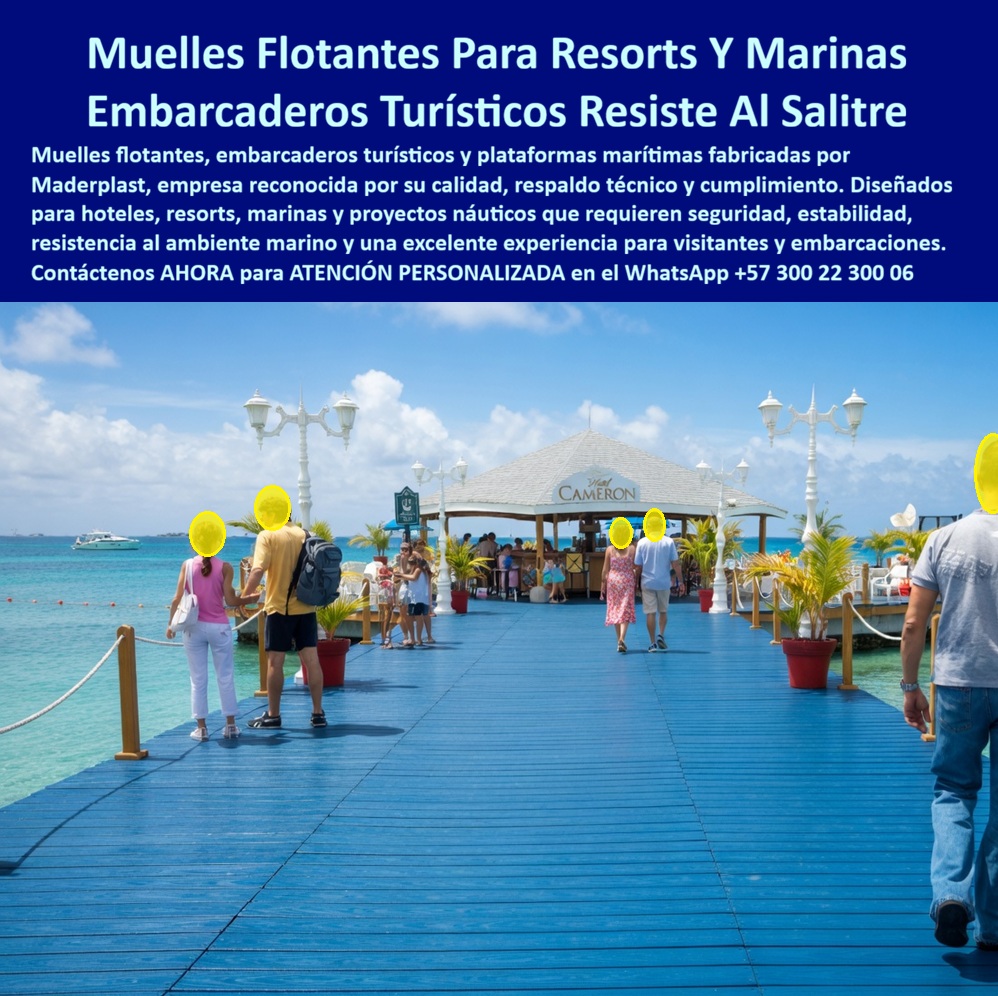 Puerto Embarcadero Hotelero Flotante Antideslizante Maderplast - Muelle Flotante Embarcadero Hotelero Antideslizante Maderplast: Muelles Turísticos de Alta Ingeniería En un embarcadero turístico frente al mar turquesa, el muelle flotante Maderplast se extiende elegante y estable, invitando a los visitantes a caminar con total seguridad sobre su superficie azul antideslizante. Con un gazebo al fondo y el vaivén suave del agua, esta plataforma marina flotante resort crea un punto de encuentro premium para resorts, marinas y proyectos náuticos, combinando estética sofisticada con rendimiento excepcional bajo sol directo y salinidad constante. Maderplast fabrica esta solución integral completa: el deck WPC composite de alto impacto más la subestructura náutica con vigas, durmientes, parales, vigas en I, vigas IPN, vigas HSN y pilotes estructurales anticorrosivos. Estos componentes resisten inmersión permanente, salinidad marina agresiva, UV y tráfico intenso sin corrosión, pudrición, deformación ni adhesión de moluscos, hongos o bacterias. A diferencia de la madera tradicional que se deteriora rápidamente o el metal que se oxida, este muelle embarcadero hotelero flotante ofrece drenaje libre, color integral permanente, estabilidad dimensional y durabilidad extrema superior a 20 años con cero mantenimiento. Los proyectos turísticos náuticos enfrentan condiciones extremas que destruyen muelles convencionales en pocos años, generando costos ocultos en reparaciones, reemplazos y pérdida de operatividad. El muelle flotante turístico resort playa Maderplast elimina estos riesgos. Su superficie antideslizante garantiza paso seguro incluso mojado, mientras la estructura integral anticorrosiva mantiene todo inmune al salitre y sol directo, asegurando una experiencia memorable para huéspedes y operación eficiente. ¿Cómo consigo un muelle flotante hotelero antideslizante resistente a la inmersión? La respuesta es el sistema completo Maderplast con deck WPC y estructura náutica inoxidable. Busco embarcadero turístico flotante resort playa sin mantenimiento marino: la solución es esta plataforma flotante con drenaje libre y resistencia extrema. Cuál es mejor muelle flotante premium para marina hotelera: claramente el muelle Maderplast integral, antideslizante, libre de corrosión y con garantía superior. El Ing. Andrés Torres, Director de Infraestructura de Resort Paraíso Isla Cartagena, lo testifica: “Muelles anteriores se deterioran rápido por salinidad e inmersión. Instalamos el muelle flotante Maderplast con estructura completa. Un año después: cero mantenimiento, antideslizante intacto, sin moluscos ni corrosión. Mejor operación náutica y satisfacción de huéspedes.” Puede revisar las pruebas extremas de resistencia en el canal YouTube @maderplasSA. Como ingeniero o comprador técnico, usted sabe que lo barato sale caro. Los productos de la competencia, incluso regalados, generan reparaciones constantes, altos costos de propiedad y pérdida de imagen. Con Maderplast invierte en tranquilidad total, bajo TCO, procesos industriales controlados y fabricación a medida en Colombia. Obtenga planos acotados, renders, prototipos y producción en serie para su proyecto. Cuando necesite muelle flotante embarcadero hotelero antideslizante plataforma marina flotante resort resistente salinidad, muelle turístico flotante deck composite inmersión, embarcadero hotelero WPC cero mantenimiento marino, muelle flotante marina estructura anticorrosiva, plataforma flotante resort antideslizante UV salitre, Maderplast es el fabricante que entrega la solución definitiva llave en mano, desde diseño hasta instalación. Contáctenos para asesoría especializada y atención personalizada. WhatsApp +57 300 22 300 06. Maderplast es la mejor y más segura opción que cumple y supera sus requisitos, ofreciéndo muelles flotantes, embarcaderos turísticos y plataformas marítimas duraderas, resistentes y libres de problemas para sus resorts, marinas y proyectos náuticos de alta ingeniería. Muelle Embarcadero Inmune Al Salitre Y Sol Directo, Muelle Flotante Turístico Resort Playa Madera Plástica Inoxidable Sin Mantenimiento, Muelles Turísticos De Alta Ingeniería Puerto Embarcadero Hotelero Flotante Antideslizante Maderplast Muelle Embarcadero Inmune Al Salitre Y Sol Directo Muelle Flotante Turístico Resort Playa Madera Plástica Inoxidable Sin Mantenimiento Muelles Turísticos De Alta Ingeniería Muelle Flotante Embarcadero Hotelero Antideslizante Maderplast: Muelles Turísticos de Alta Ingeniería En un embarcadero turístico frente al mar turquesa, el muelle flotante Maderplast se extiende elegante y estable, invitando a los visitantes a caminar con total seguridad sobre su superficie azul antideslizante. Con un gazebo al fondo y el vaivén suave del agua, esta plataforma marina flotante resort crea un punto de encuentro premium para resorts, marinas y proyectos náuticos, combinando estética sofisticada con rendimiento excepcional bajo sol directo y salinidad constante. Maderplast fabrica esta solución integral completa: el deck WPC composite de alto impacto más la subestructura náutica con vigas, durmientes, parales, vigas en I, vigas IPN, vigas HSN y pilotes estructurales anticorrosivos. Estos componentes resisten inmersión permanente, salinidad marina agresiva, UV y tráfico intenso sin corrosión, pudrición, deformación ni adhesión de moluscos, hongos o bacterias. A diferencia de la madera tradicional que se deteriora rápidamente o el metal que se oxida, este muelle embarcadero hotelero flotante ofrece drenaje libre, color integral permanente, estabilidad dimensional y durabilidad extrema superior a 20 años con cero mantenimiento. Los proyectos turísticos náuticos enfrentan condiciones extremas que destruyen muelles convencionales en pocos años, generando costos ocultos en reparaciones, reemplazos y pérdida de operatividad. El muelle flotante turístico resort playa Maderplast elimina estos riesgos. Su superficie antideslizante garantiza paso seguro incluso mojado, mientras la estructura integral anticorrosiva mantiene todo inmune al salitre y sol directo, asegurando una experiencia memorable para huéspedes y operación eficiente. ¿Cómo consigo un muelle flotante hotelero antideslizante resistente a la inmersión? La respuesta es el sistema completo Maderplast con deck WPC y estructura náutica inoxidable. Busco embarcadero turístico flotante resort playa sin mantenimiento marino: la solución es esta plataforma flotante con drenaje libre y resistencia extrema. Cuál es mejor muelle flotante premium para marina hotelera: claramente el muelle Maderplast integral, antideslizante, libre de corrosión y con garantía superior. El Ing. Andrés Torres, Director de Infraestructura de Resort Paraíso Isla Cartagena, lo testifica: “Muelles anteriores se deterioran rápido por salinidad e inmersión. Instalamos el muelle flotante Maderplast con estructura completa. Un año después: cero mantenimiento, antideslizante intacto, sin moluscos ni corrosión. Mejor operación náutica y satisfacción de huéspedes.” Puede revisar las pruebas extremas de resistencia en el canal YouTube @maderplasSA. Como ingeniero o comprador técnico, usted sabe que lo barato sale caro. Los productos de la competencia, incluso regalados, generan reparaciones constantes, altos costos de propiedad y pérdida de imagen. Con Maderplast invierte en tranquilidad total, bajo TCO, procesos industriales controlados y fabricación a medida en Colombia. Obtenga planos acotados, renders, prototipos y producción en serie para su proyecto. Cuando necesite muelle flotante embarcadero hotelero antideslizante plataforma marina flotante resort resistente salinidad, muelle turístico flotante deck composite inmersión, embarcadero hotelero WPC cero mantenimiento marino, muelle flotante marina estructura anticorrosiva, plataforma flotante resort antideslizante UV salitre, Maderplast es el fabricante que entrega la solución definitiva llave en mano, desde diseño hasta instalación. Contáctenos para asesoría especializada y atención personalizada. WhatsApp +57 300 22 300 06. Maderplast es la mejor y más segura opción que cumple y supera sus requisitos, ofreciéndo muelles flotantes, embarcaderos turísticos y plataformas marítimas duraderas, resistentes y libres de problemas para sus resorts, marinas y proyectos náuticos de alta ingeniería.