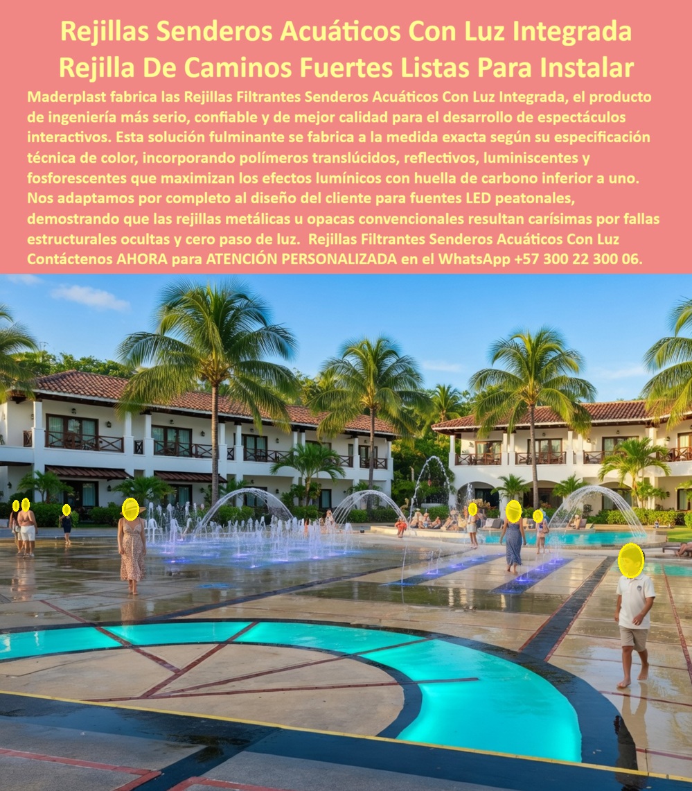 Rejillas Filtrantes Parques Acuáticos Piso Fuentes Interactivas Maderplast - Rejillas Filtrantes Senderos Acuáticos Con Luz Integrada Maderplast: Rejillas Acuáticas De Caminos Fuertes Listas Para Instalar En un parque acuático resort al atardecer, las rejillas filtrantes y senderos acuáticos con luz integrada Maderplast transforman el piso en un espectáculo luminoso y seguro. Los chorros de agua interactivos iluminados desde abajo resaltan a través de patrones decorativos en rejillas de colores vibrantes, creando caminos húmedos mágicos donde niños y adultos caminan, juegan y disfrutan con total confianza. Estas rejillas piso acuático filtrante para fuentes se adaptan perfectamente a diseños circulares, splash pads y senderos, combinando drenaje eficiente, superficie antideslizante y efectos luminosos espectaculares que generan experiencias memorables y contenido viral. Maderplast fabrica estas rejillas filtrantes parques acuáticos en composite de alto impacto, personalizadas a medida con luces LED integradas, diseños geométricos o florales y colores permanentes. Resistentes a cloro, UV extremo, humedad permanente, salinidad y tráfico intenso, ofrecen filtración óptima, estabilidad estructural y durabilidad extrema superior a 20 años con cero mantenimiento. A diferencia de rejillas metálicas que se corroen o convencionales que pierden transparencia, estas rejillas acuáticas de caminos fuertes mantienen iluminación vibrante, drenaje perfecto y seguridad antideslizante incluso bajo uso constante. Los proyectos de parques acuáticos y zonas interactivas enfrentan desafíos constantes: pisos que se degradan por cloro y sol, riesgos de resbalones y altos costos ocultos en reemplazos que interrumpen la operación. Las rejillas y senderos acuáticos con luz integrada Maderplast resuelven estos problemas de raíz. Su fabricación sobre pedido permite adaptación exacta a cualquier diseño, maximizando efectos luminosos nocturnos mientras garantizan funcionalidad diurna, seguridad y estética premium que eleva la experiencia del huésped. ¿Dónde comprar rejillas filtrantes con luz integrada para senderos acuáticos en parque resort que resisten cloro? Las rejillas filtrantes Maderplast ofrecen iluminación LED, antideslizantes y resistencia total. ¿Qué rejillas piso acuático iluminadas para fuentes y splash pad soportan uso intensivo sin mantenimiento? Estas rejillas rotundas proporcionan patrones decorativos, drenaje eficiente y durabilidad extrema. Busco rejillas fuertes para caminos acuáticos con luz en hotel acuático resistentes a humedad y cloro: las rejillas Maderplast crean experiencias inmersivas seguras y de alto impacto. El Ing. Camilo Echeverri, Gerente de Proyectos Acuáticos y Recreativos en Resort Luxury Aquavista, lo testifica: “Necesitábamos senderos y fuentes interactivas con iluminación espectacular y total seguridad. Maderplast nos fabricó rejillas filtrantes con luz integrada a medida. Después de un año mantienen iluminación vibrante, drenaje perfecto y superficie antideslizante segura con alto tráfico. Han convertido el área en la atracción principal del resort.” Revise las pruebas extremas de resistencia en YouTube @maderplasSA. Como ingeniero o comprador técnico, usted sabe que lo barato sale caro. Las alternativas convencionales generan riesgos, reemplazos frecuentes y elevado costo total de propiedad. Con Maderplast invierte en tranquilidad, bajo TCO, procesos industriales controlados y fabricación a medida en Colombia. Obtenga planos acotados, renders y producción personalizada para su splash pad o fuente. Cuando necesite rejillas filtrantes senderos acuáticos luz integrada, rejillas piso fuente interactiva splash pad hotel, rejilla caminos acuáticos iluminada antideslizante, piso filtrante parque acuático resort composite, rejillas luminosas drenaje fuente ornamental cloro, Maderplast es el fabricante que entrega la solución definitiva llave en mano. Contáctenos para asesoría especializada y atención personalizada. WhatsApp +57 300 22 300 06. Maderplast es la mejor y más segura opción que cumple y supera sus requisitos, ofreciéndole rejillas filtrantes con luz integrada, pisos acuáticos y soluciones para senderos luminosos duraderas, seguras y libres de problemas para sus parques acuáticos y fuentes interactivas premium Rejillas Filtrantes Senderos Acuáticos Con Luz Integrada, Rejillas Acuáticas De Caminos Fuertes Listas Para Instalar, Rejillas Piso Acuático Filtrante Para Fuentes Rejillas Filtrantes Parques Acuáticos Piso Fuentes Interactivas Maderplast Rejillas Filtrantes Senderos Acuáticos Con Luz Integrada Rejillas Acuáticas De Caminos Fuertes Listas Para Instalar Rejillas Piso Acuático Filtrante Para Fuentes Rejillas Filtrantes Senderos Acuáticos Con Luz Integrada Maderplast: Rejillas Acuáticas De Caminos Fuertes Listas Para Instalar En un parque acuático resort al atardecer, las rejillas filtrantes y senderos acuáticos con luz integrada Maderplast transforman el piso en un espectáculo luminoso y seguro. Los chorros de agua interactivos iluminados desde abajo resaltan a través de patrones decorativos en rejillas de colores vibrantes, creando caminos húmedos mágicos donde niños y adultos caminan, juegan y disfrutan con total confianza. Estas rejillas piso acuático filtrante para fuentes se adaptan perfectamente a diseños circulares, splash pads y senderos, combinando drenaje eficiente, superficie antideslizante y efectos luminosos espectaculares que generan experiencias memorables y contenido viral. Maderplast fabrica estas rejillas filtrantes parques acuáticos en composite de alto impacto, personalizadas a medida con luces LED integradas, diseños geométricos o florales y colores permanentes. Resistentes a cloro, UV extremo, humedad permanente, salinidad y tráfico intenso, ofrecen filtración óptima, estabilidad estructural y durabilidad extrema superior a 20 años con cero mantenimiento. A diferencia de rejillas metálicas que se corroen o convencionales que pierden transparencia, estas rejillas acuáticas de caminos fuertes mantienen iluminación vibrante, drenaje perfecto y seguridad antideslizante incluso bajo uso constante. Los proyectos de parques acuáticos y zonas interactivas enfrentan desafíos constantes: pisos que se degradan por cloro y sol, riesgos de resbalones y altos costos ocultos en reemplazos que interrumpen la operación. Las rejillas y senderos acuáticos con luz integrada Maderplast resuelven estos problemas de raíz. Su fabricación sobre pedido permite adaptación exacta a cualquier diseño, maximizando efectos luminosos nocturnos mientras garantizan funcionalidad diurna, seguridad y estética premium que eleva la experiencia del huésped. ¿Dónde comprar rejillas filtrantes con luz integrada para senderos acuáticos en parque resort que resisten cloro? Las rejillas filtrantes Maderplast ofrecen iluminación LED, antideslizantes y resistencia total. ¿Qué rejillas piso acuático iluminadas para fuentes y splash pad soportan uso intensivo sin mantenimiento? Estas rejillas rotundas proporcionan patrones decorativos, drenaje eficiente y durabilidad extrema. Busco rejillas fuertes para caminos acuáticos con luz en hotel acuático resistentes a humedad y cloro: las rejillas Maderplast crean experiencias inmersivas seguras y de alto impacto. El Ing. Camilo Echeverri, Gerente de Proyectos Acuáticos y Recreativos en Resort Luxury Aquavista, lo testifica: “Necesitábamos senderos y fuentes interactivas con iluminación espectacular y total seguridad. Maderplast nos fabricó rejillas filtrantes con luz integrada a medida. Después de un año mantienen iluminación vibrante, drenaje perfecto y superficie antideslizante segura con alto tráfico. Han convertido el área en la atracción principal del resort.” Revise las pruebas extremas de resistencia en YouTube @maderplasSA. Como ingeniero o comprador técnico, usted sabe que lo barato sale caro. Las alternativas convencionales generan riesgos, reemplazos frecuentes y elevado costo total de propiedad. Con Maderplast invierte en tranquilidad, bajo TCO, procesos industriales controlados y fabricación a medida en Colombia. Obtenga planos acotados, renders y producción personalizada para su splash pad o fuente. Cuando necesite rejillas filtrantes senderos acuáticos luz integrada, rejillas piso fuente interactiva splash pad hotel, rejilla caminos acuáticos iluminada antideslizante, piso filtrante parque acuático resort composite, rejillas luminosas drenaje fuente ornamental cloro, Maderplast es el fabricante que entrega la solución definitiva llave en mano. Contáctenos para asesoría especializada y atención personalizada. WhatsApp +57 300 22 300 06. Maderplast es la mejor y más segura opción que cumple y supera sus requisitos, ofreciéndole rejillas filtrantes con luz integrada, pisos acuáticos y soluciones para senderos luminosos duraderas, seguras y libres de problemas para sus parques acuáticos y fuentes interactivas premium